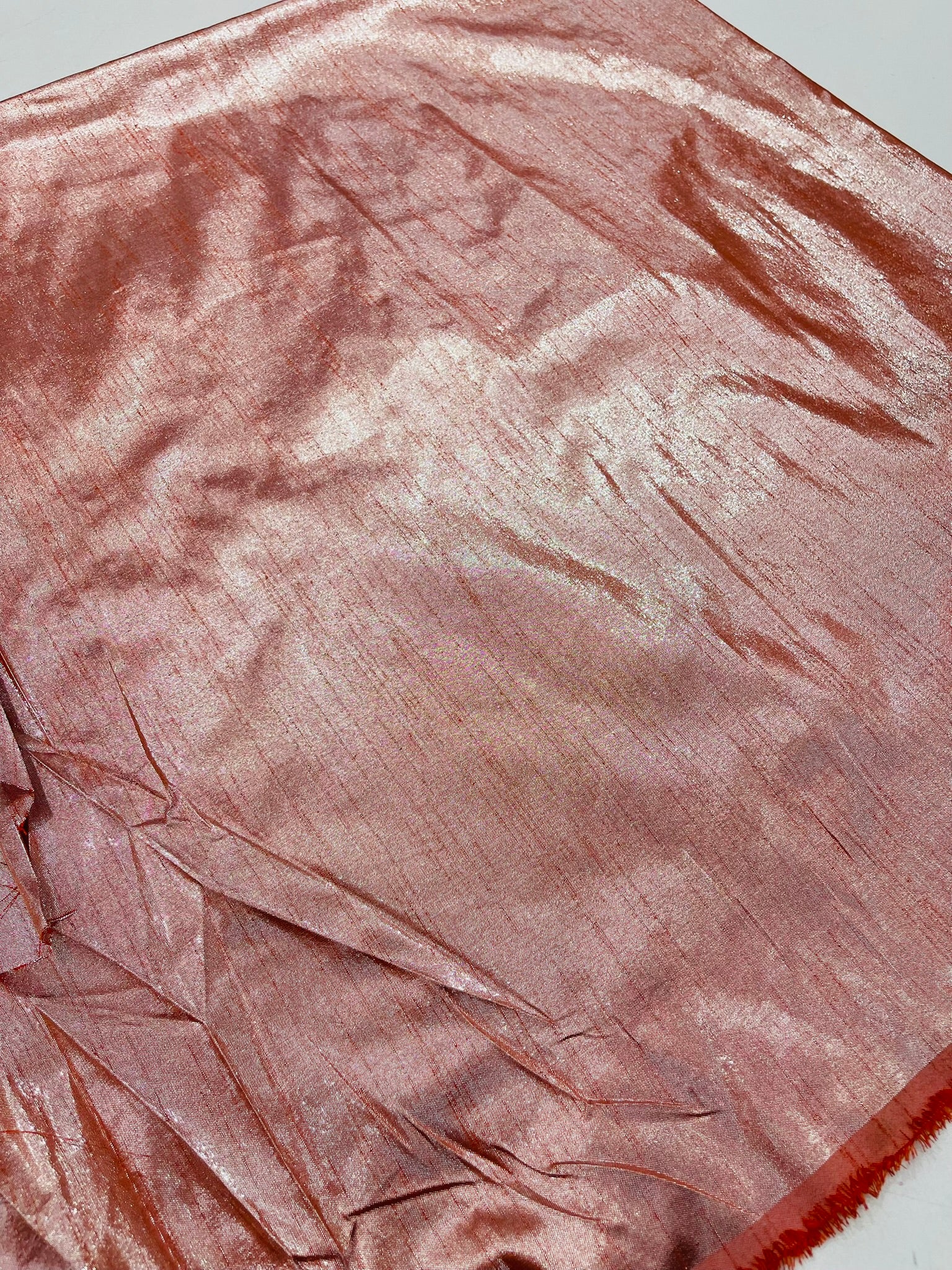 Metallic Polyester Dupioni Faux Silk Fabric | 55" Wide Wedding, Home Decor.