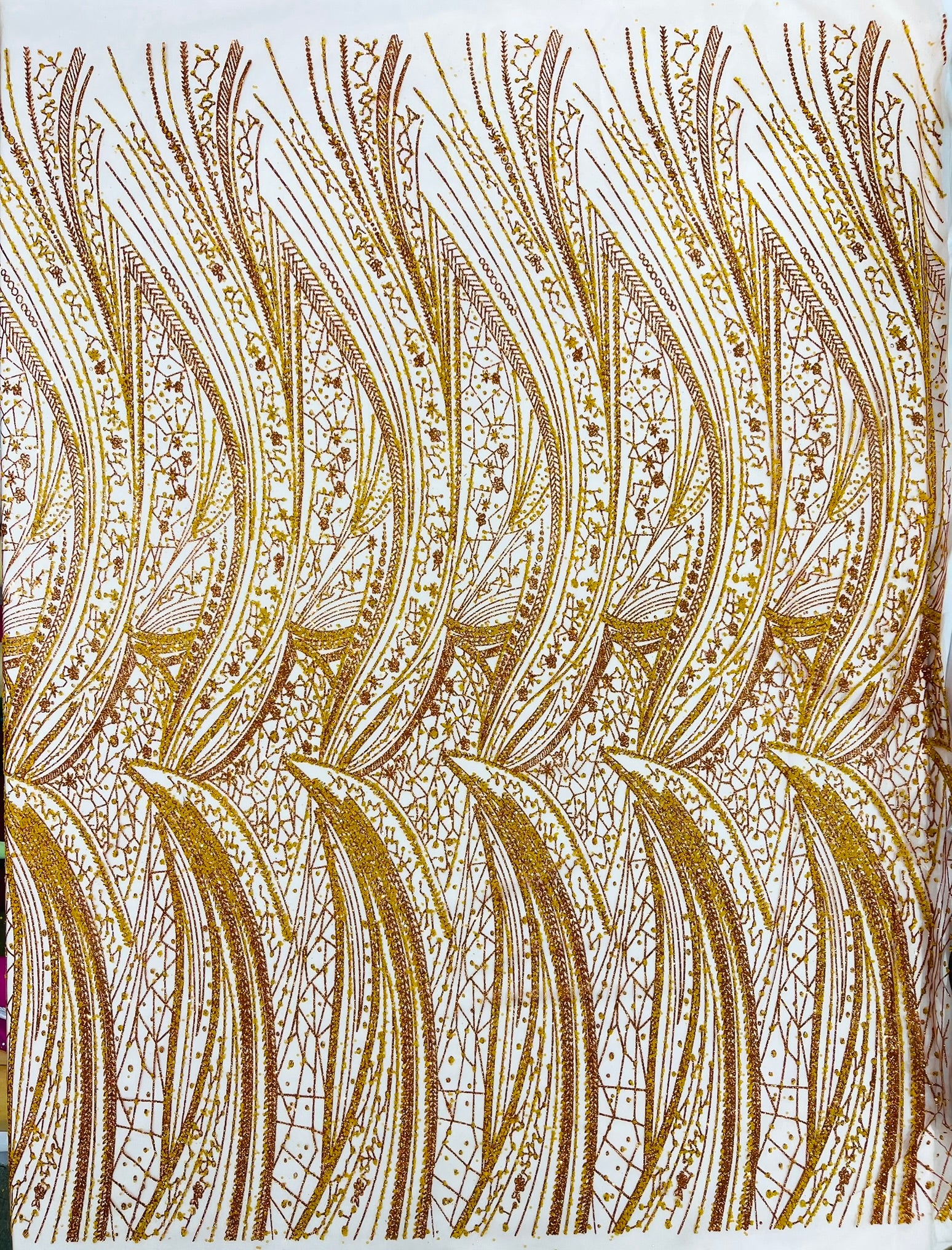 Geometric Fashion Glitter Design On A Mesh Lace Fabric| 58" Wide| Prom Dresses.
