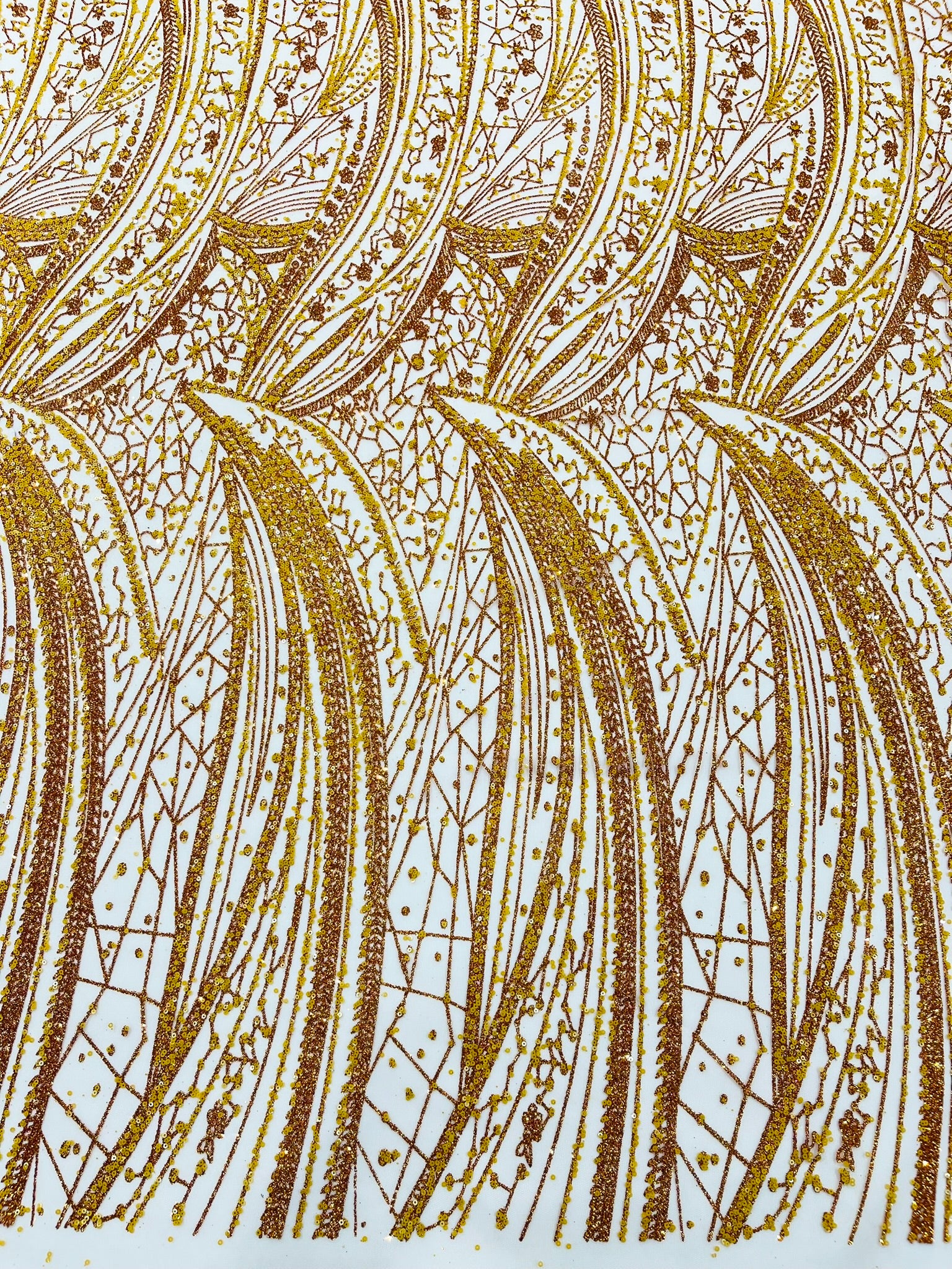 Geometric Fashion Glitter Design On A Mesh Lace Fabric| 58" Wide| Prom Dresses.