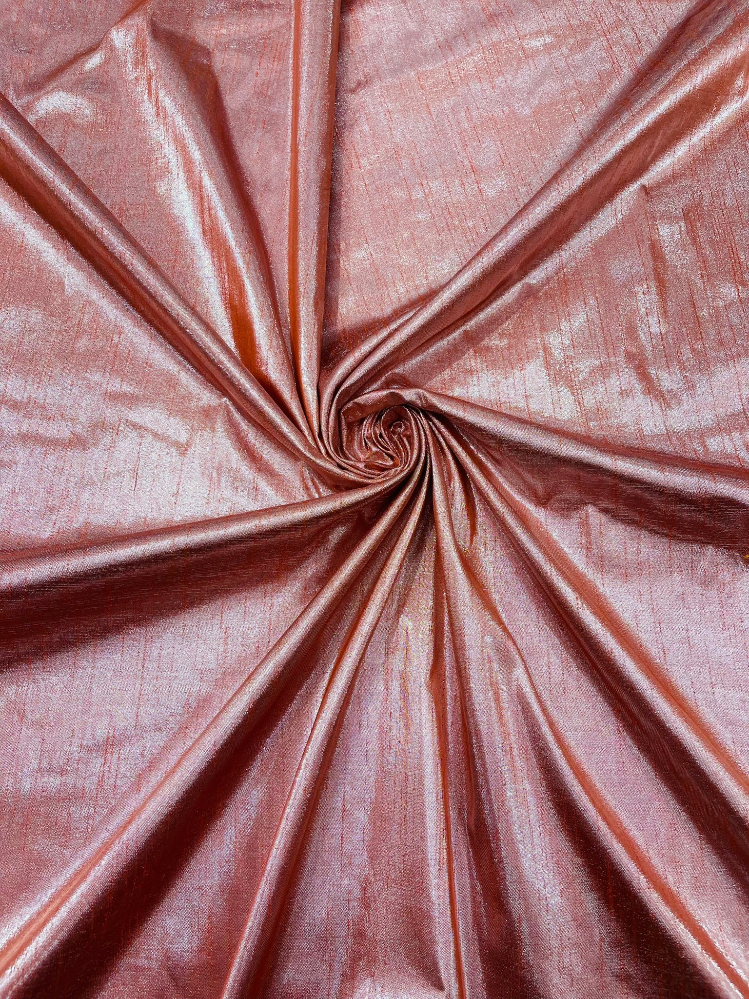 Metallic Polyester Dupioni Faux Silk Fabric | 55" Wide Wedding, Home Decor.