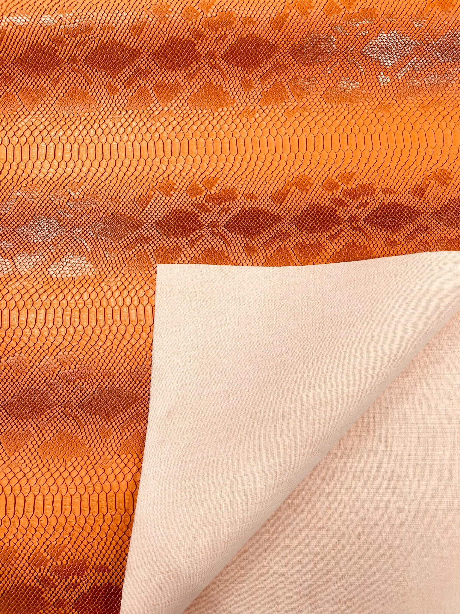 Viper Snake Skin Texture Faux Leather Fabric| 54" Wide| Upholstery| Bags.