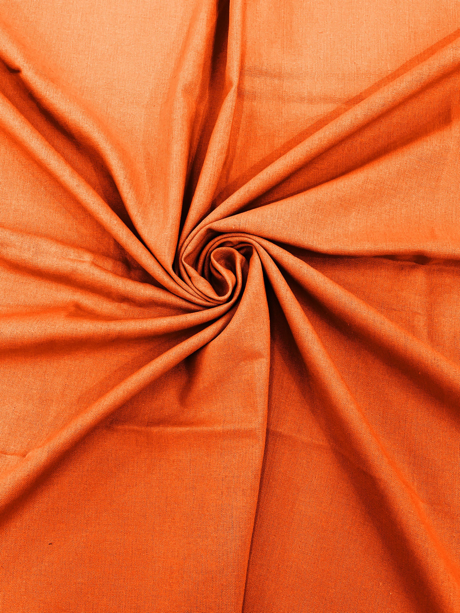Orange Medium Weight Natural Linen Fabric/50 " Wide/Clothing