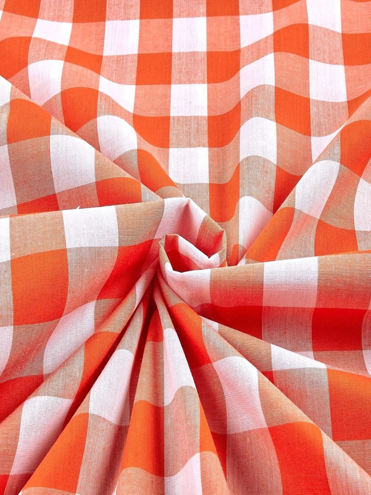 Gingham 1 Inch Checkered Poly Cotton 58" Wide | VIP textiles Inc.