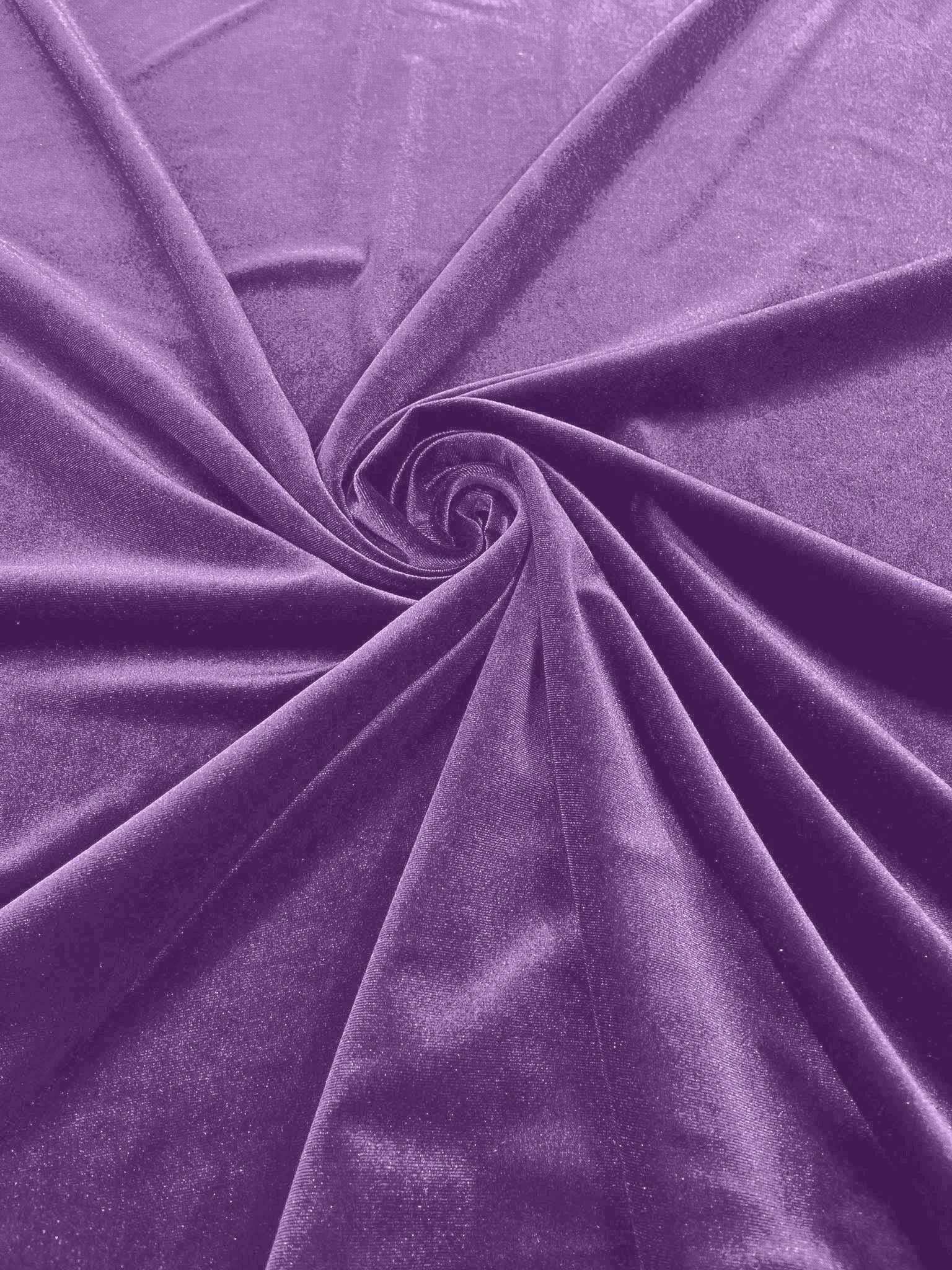 Orchid Stretch Velvet Polyester Spandex 60" Wide | Plush Velvet For Christmas, Apparel, Cosplay, Curtains, Decoration, Costume
