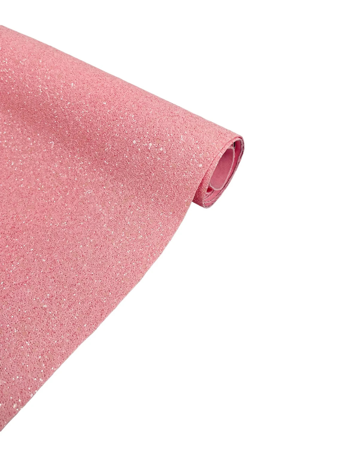 Chunky Glitter Vinyl Fabric - Pink - High Quality 54" Chunky Glitter Fabric Sold By Yard