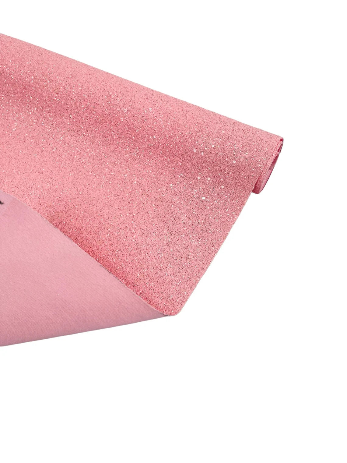 Chunky Glitter Vinyl Fabric - Pink - High Quality 54" Chunky Glitter Fabric Sold By Yard