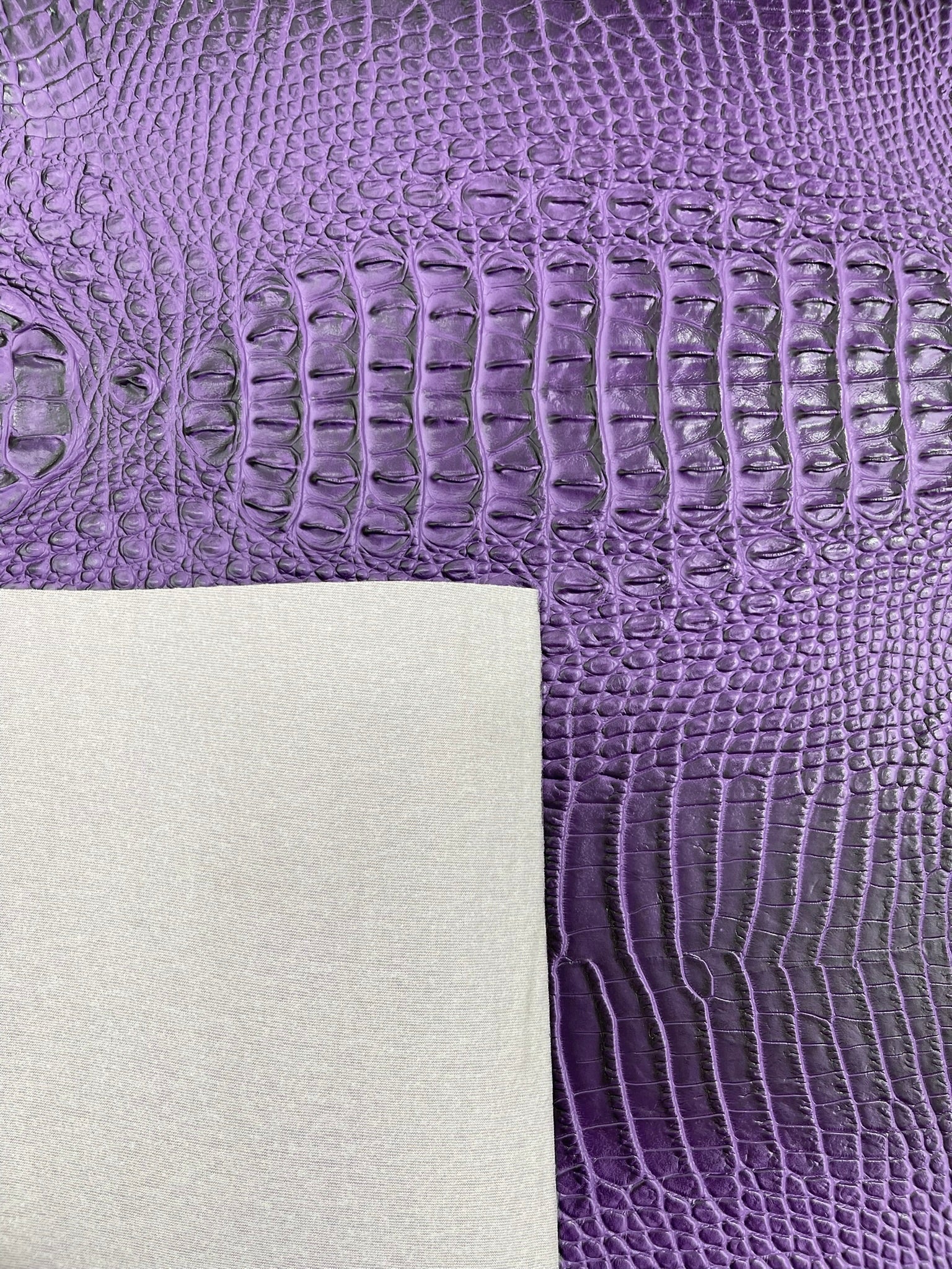 Florida Gator 3D Embossed Vinyl Fabric / 2 Tone Crocodile Vinyl Leather 54" Wide