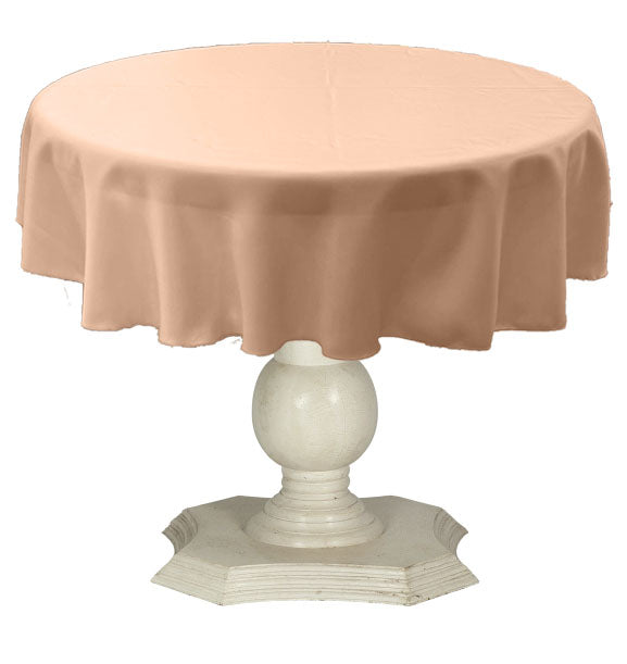 Tablecloth Solid Dull Bridal Satin Overlay for Small Coffee Table Seamless. 58" Round