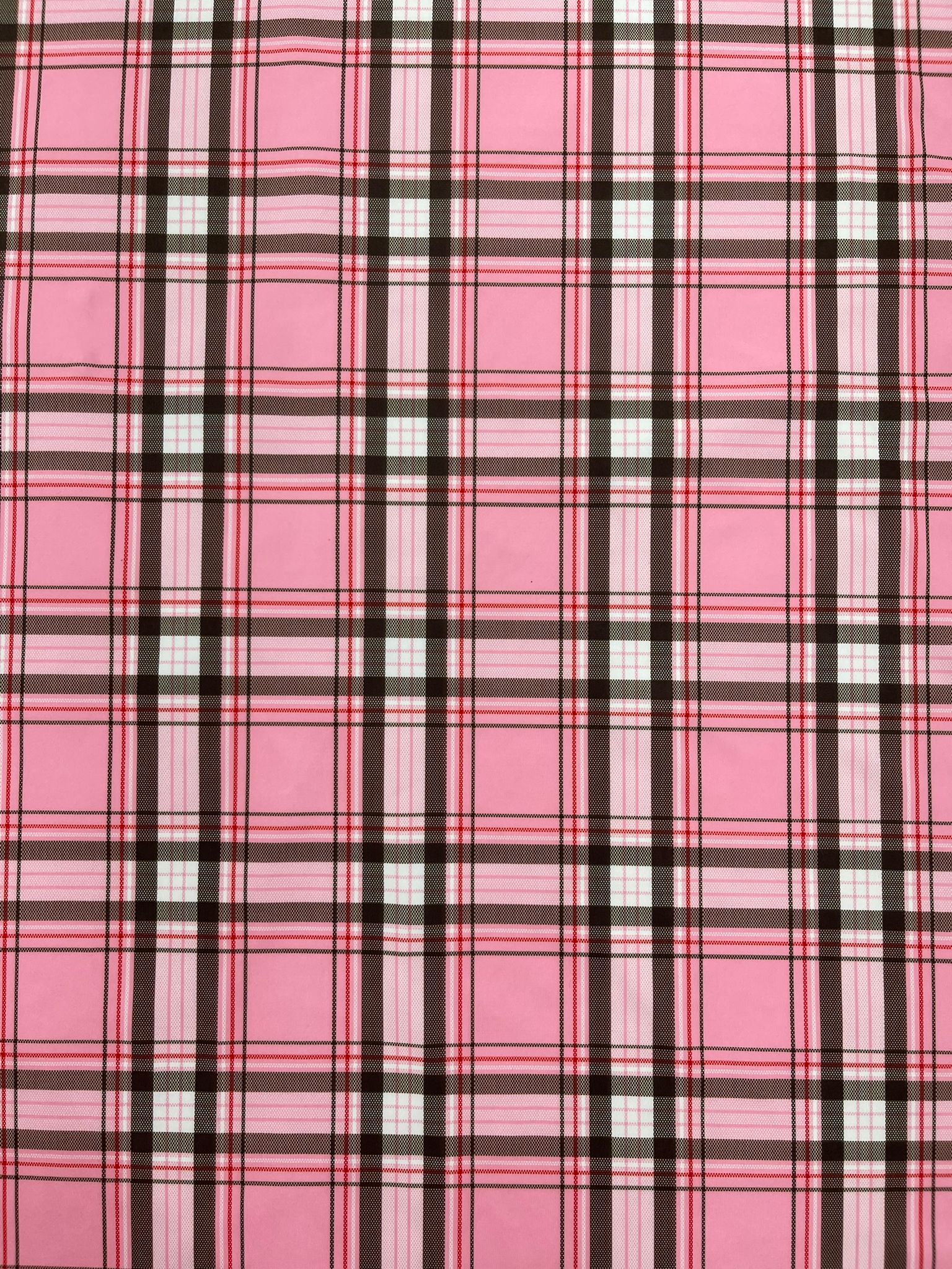 PLAID MULTICOLOR CHECKERED SPANDEX (by the yard)