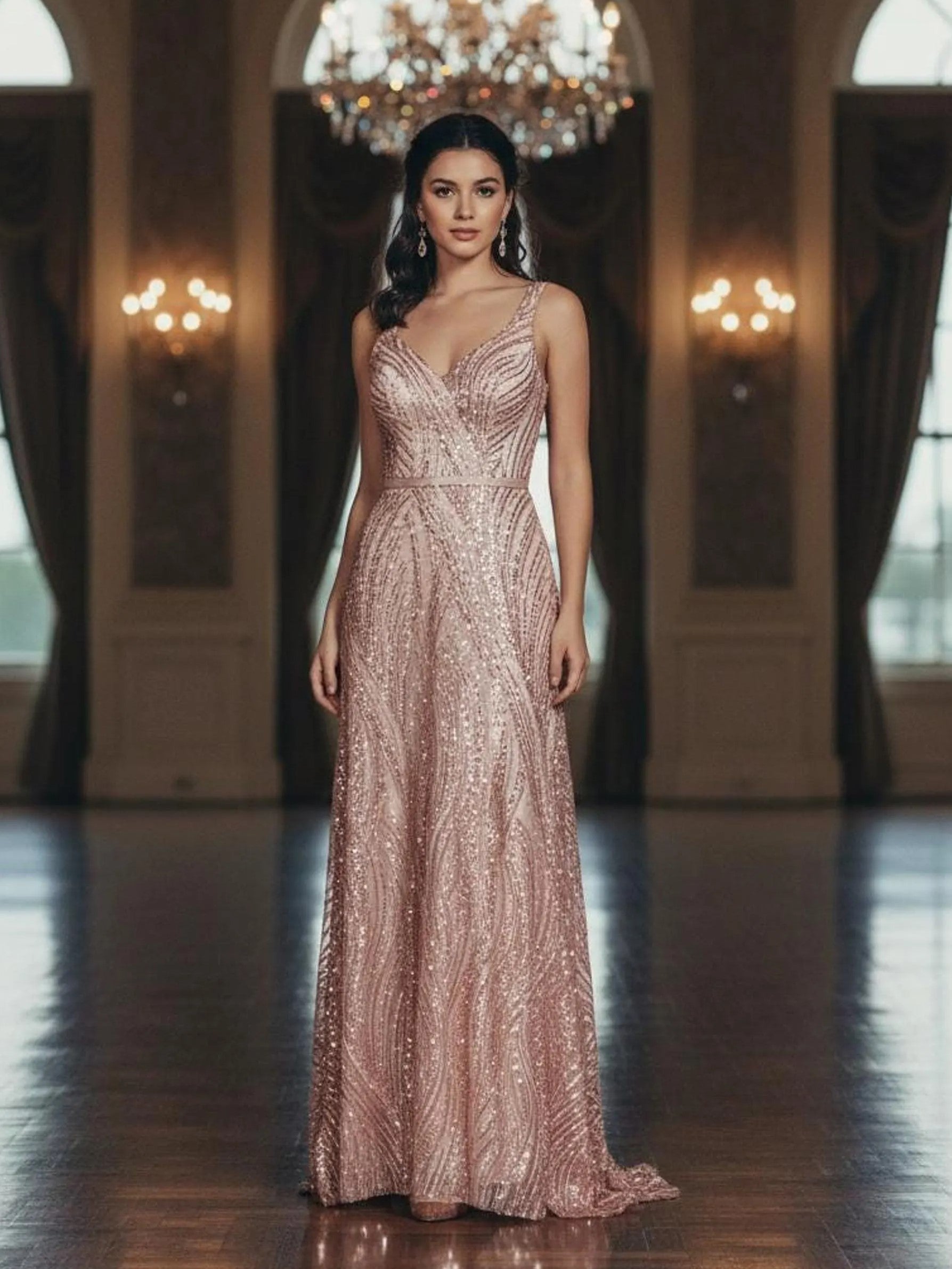 Flame Fashion Beaded Lace Fabric| Prom| Wedding| By The Yard.