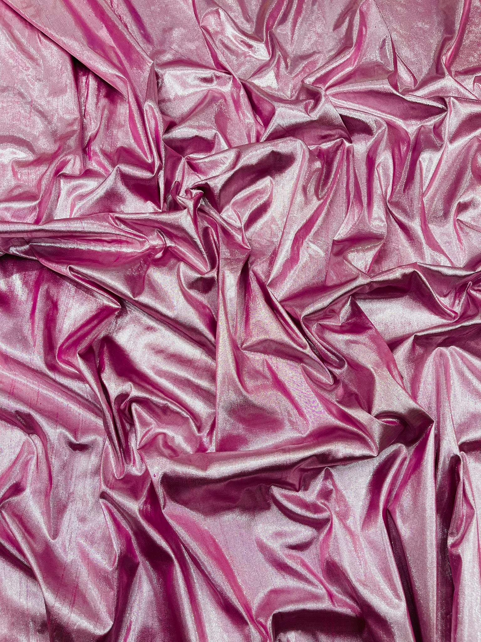 Metallic Polyester Dupioni Faux Silk Fabric | 55" Wide Wedding, Home Decor.