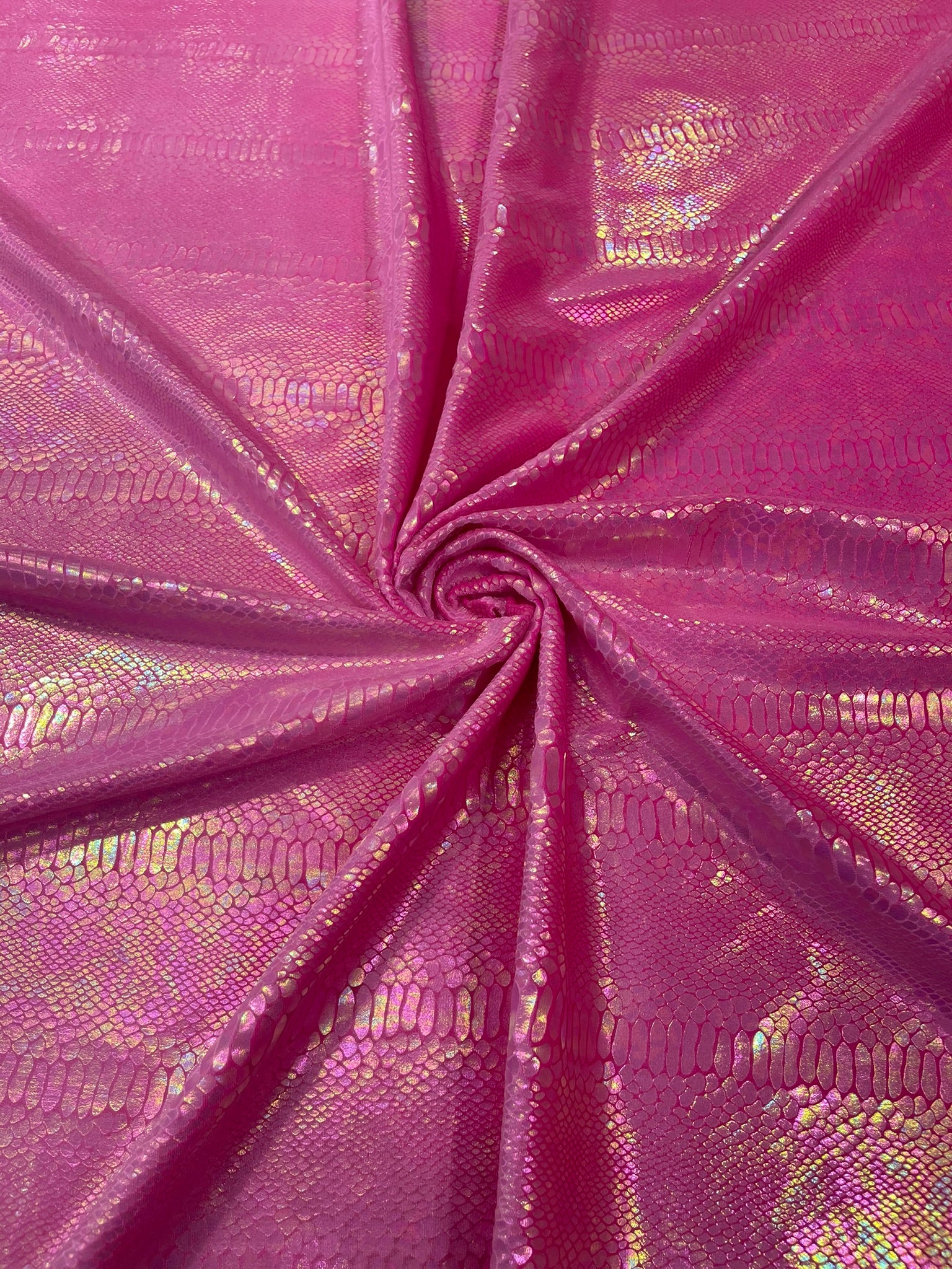 Illusion Foil Mamba Snake Design Stretch Velvet Fabric 58" Wide| Costume.