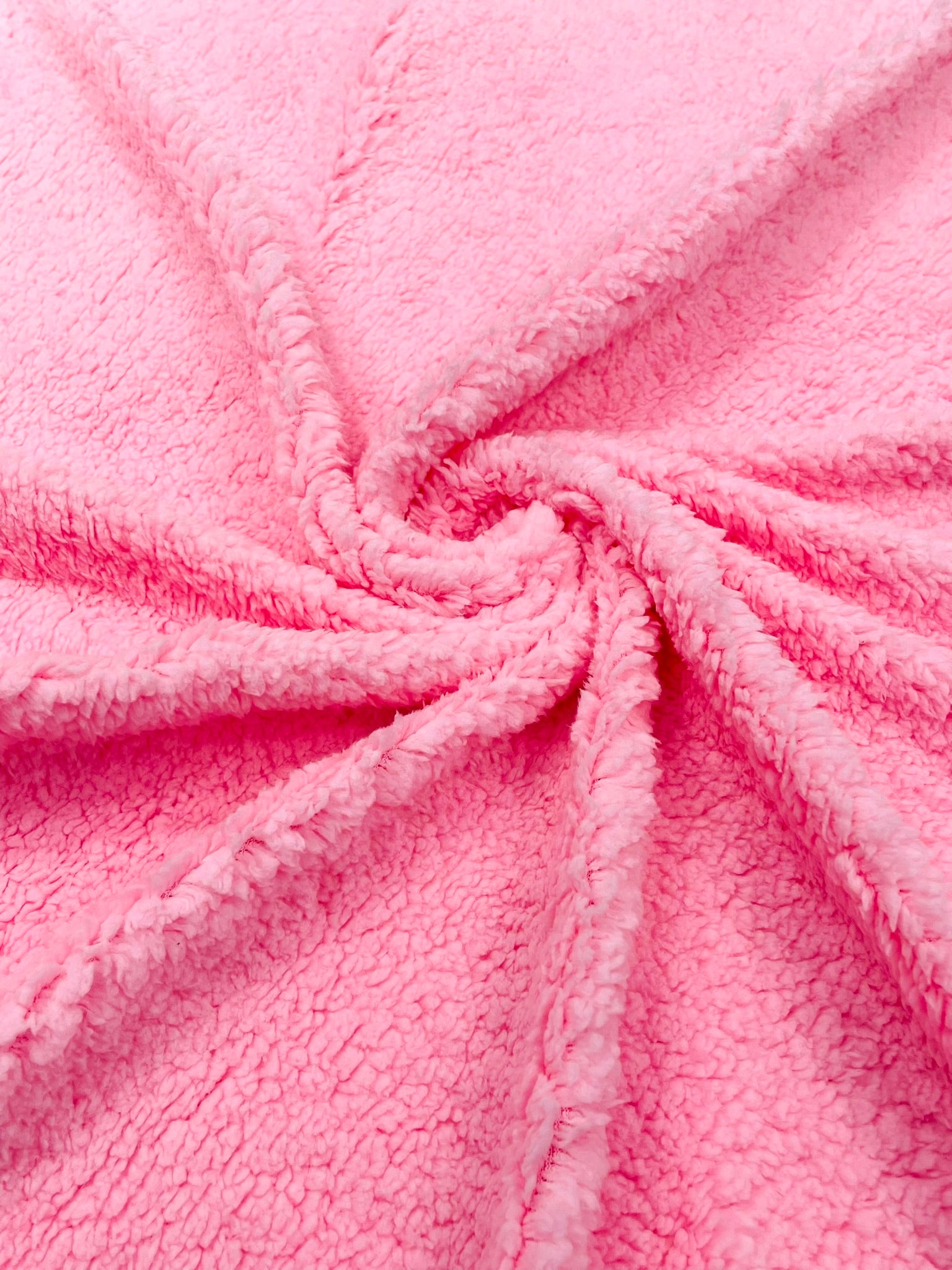 Cuddle Minky Sherpa Fleece, lamb Wool Design Fabric. Sold By the Yard.