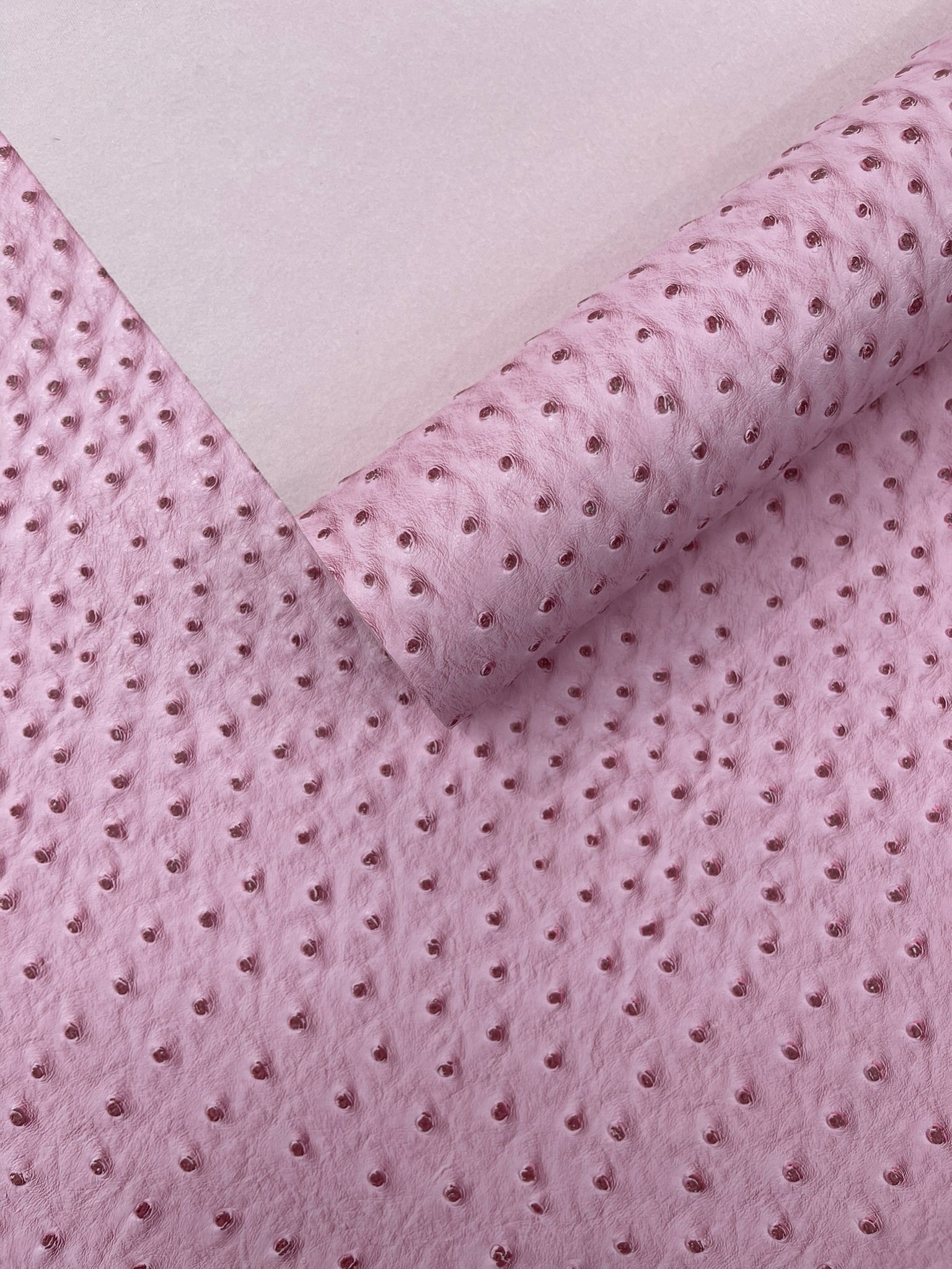 Classic Ostrich Upholstery Vinyl Fabric / Faux Leather Accessories Crafting Apparel Upholstery Vinyl Fabric 54" Wide.