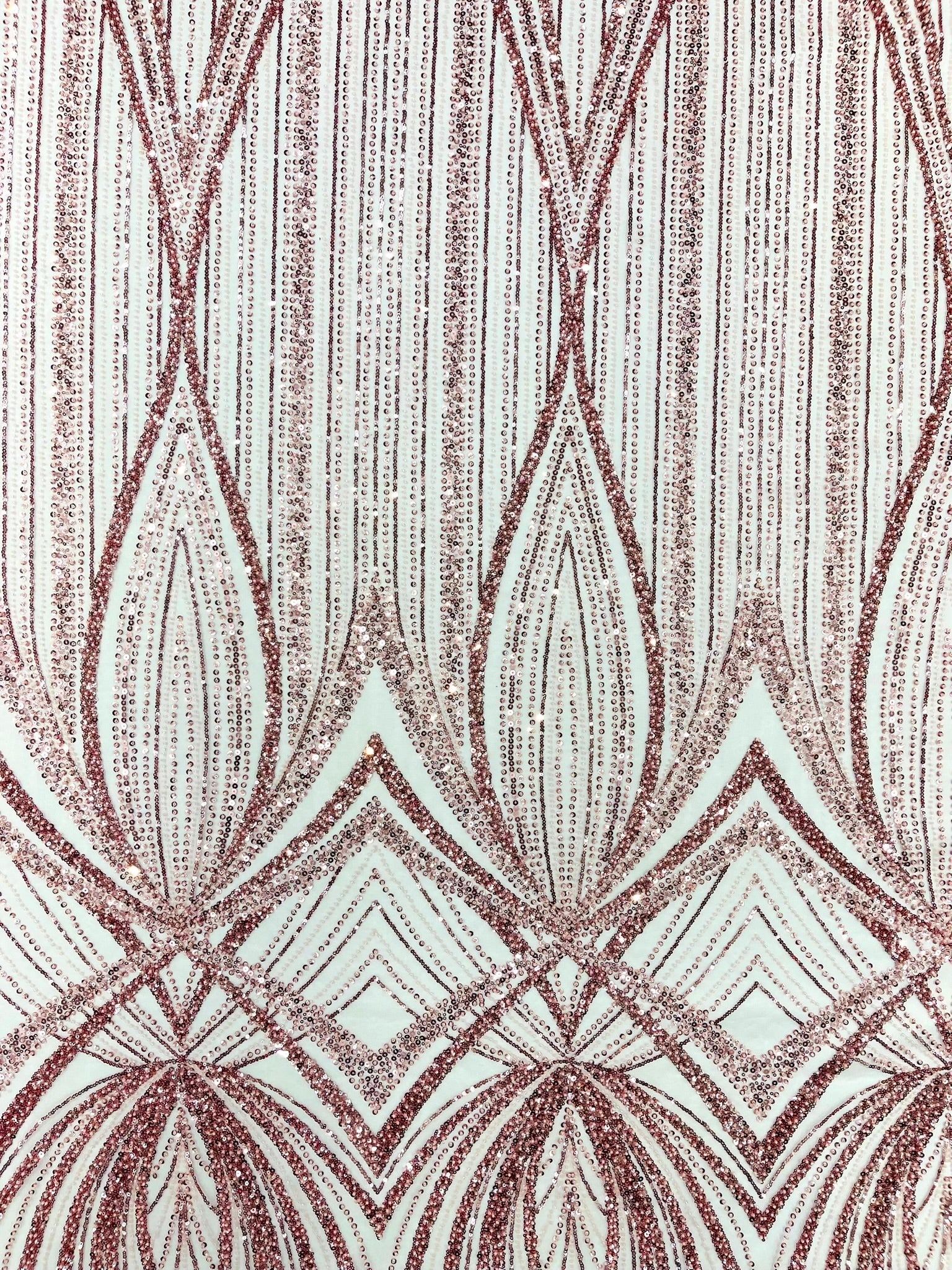 Geometric New York Fashion Beaded Lace, By The Yard.