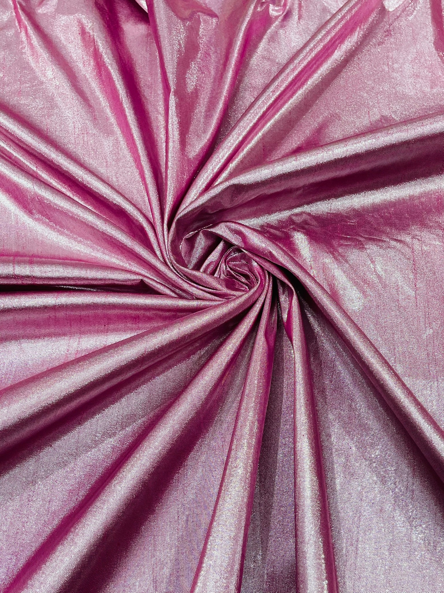Metallic Polyester Dupioni Faux Silk Fabric | 55" Wide Wedding, Home Decor.