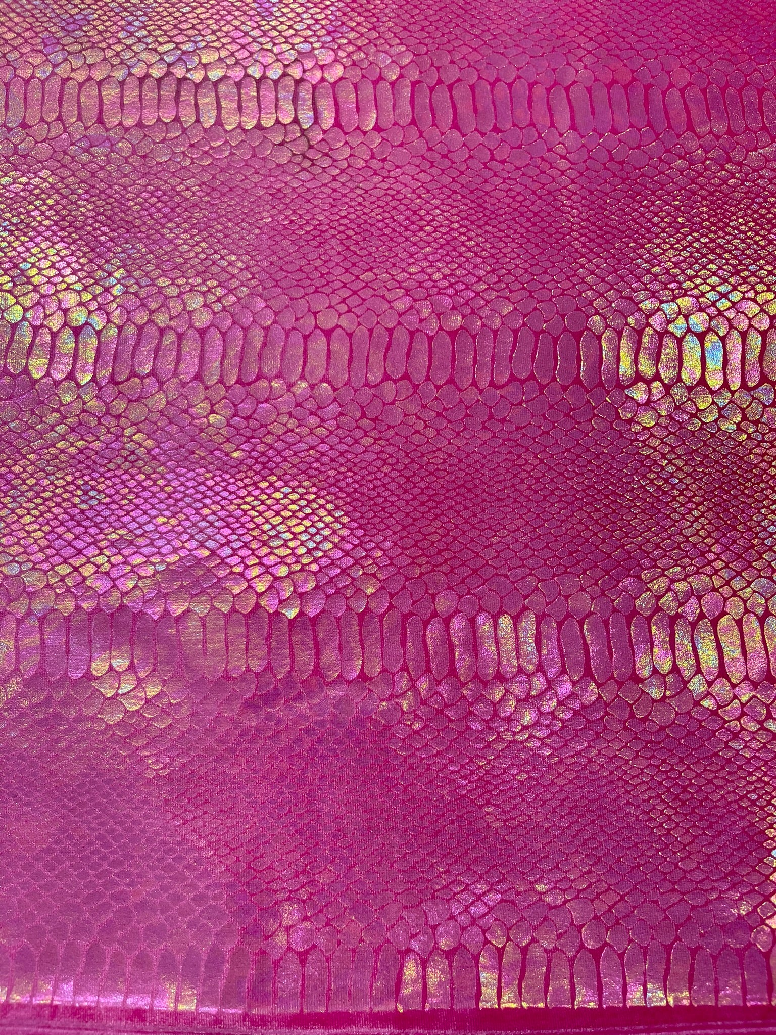 Illusion Foil Mamba Snake Design Stretch Velvet Fabric 58" Wide| Costume.