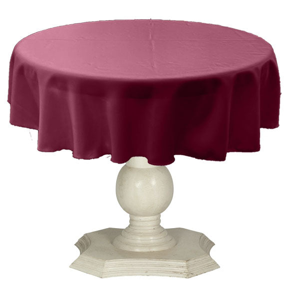 Tablecloth Solid Dull Bridal Satin Overlay for Small Coffee Table Seamless. 36" Round