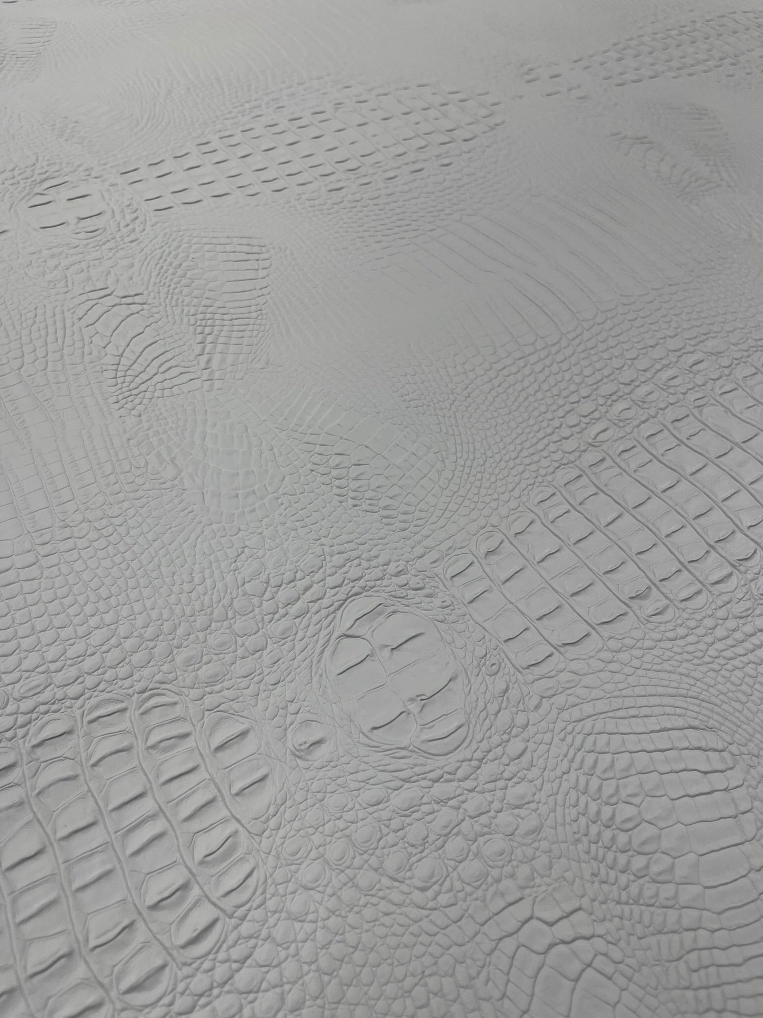 Florida Gator 3D Embossed Vinyl Fabric / 2 Tone Crocodile Vinyl Leather 54" Wide