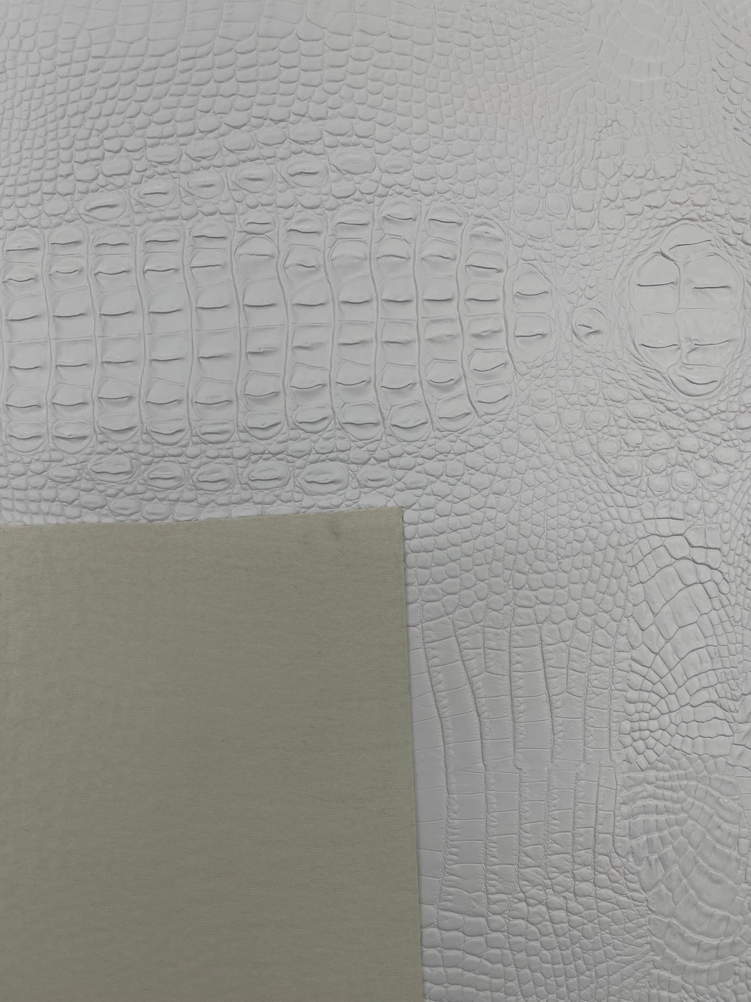 Florida Gator 3D Embossed Vinyl Fabric / 2 Tone Crocodile Vinyl Leather 54" Wide