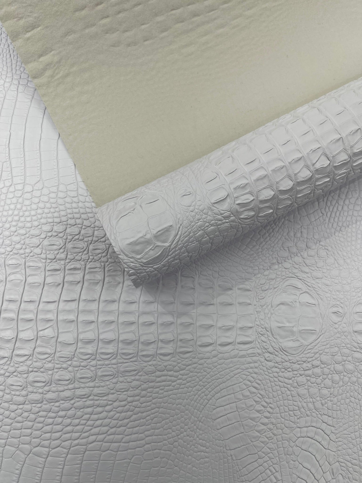 Florida Gator 3D Embossed Vinyl Fabric / 2 Tone Crocodile Vinyl Leather 54" Wide