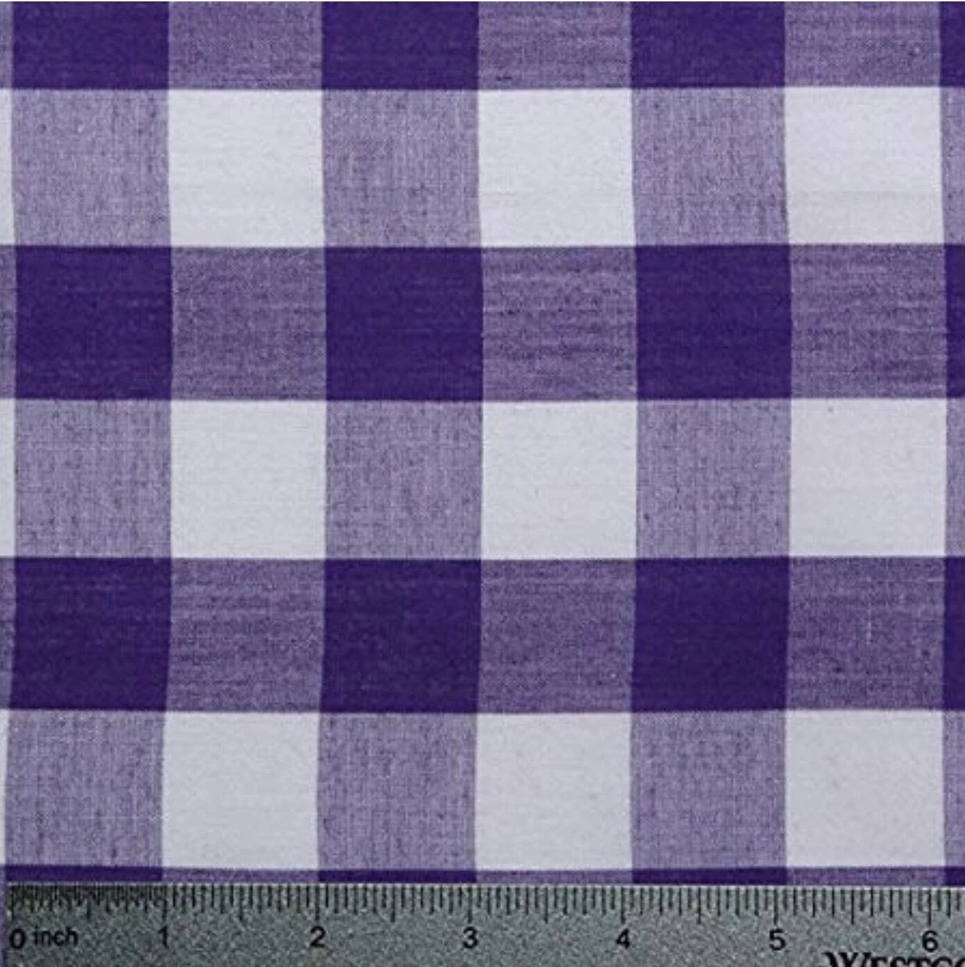 Gingham 1 Inch Checkered Poly Cotton 58" Wide | VIP textiles Inc.