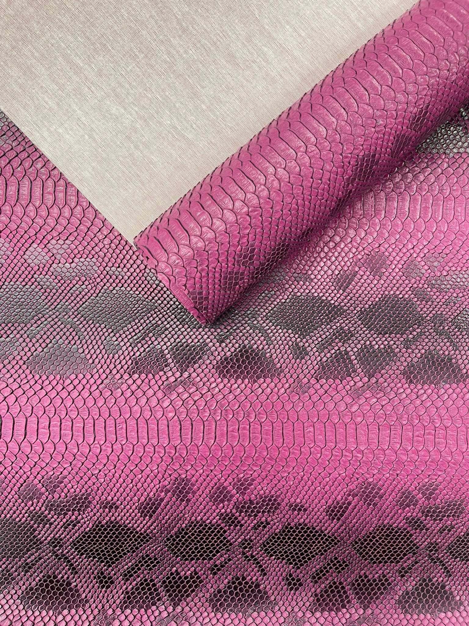 Viper Snake Skin Texture Faux Leather Fabric| 54" Wide| Upholstery| Bags.