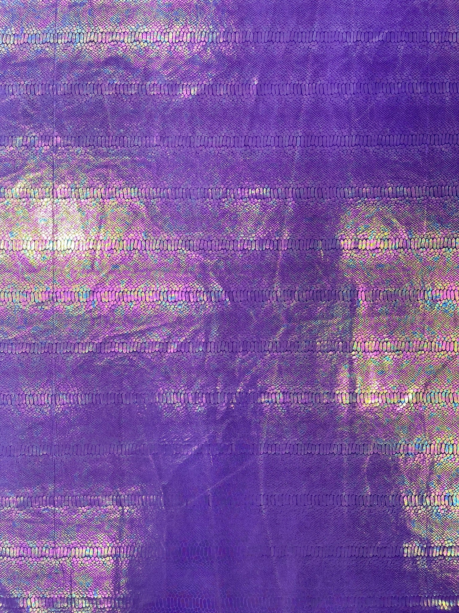 Illusion Foil Mamba Snake Design Stretch Velvet Fabric 58" Wide| Costume.