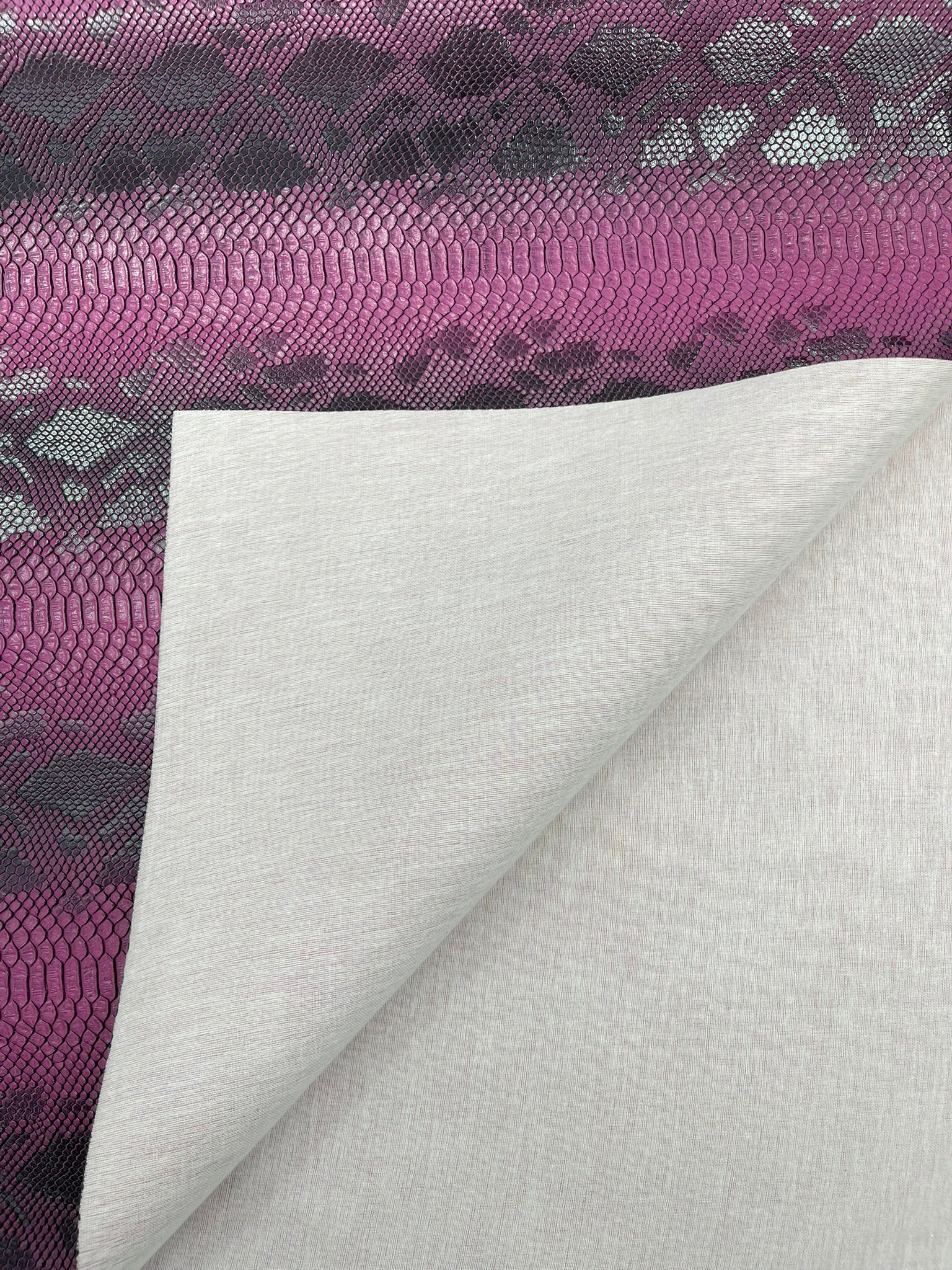 Viper Snake Skin Texture Faux Leather Fabric| 54" Wide| Upholstery| Bags.