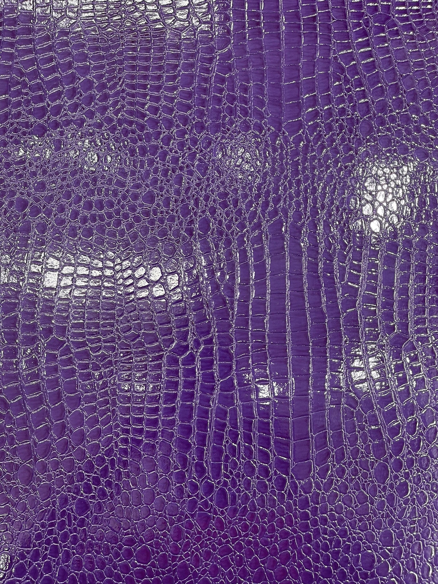 Shiny Alligator 3D Embossed Vinyl Fabric, 54" Wide Upholstery Crafting Accessories Applications