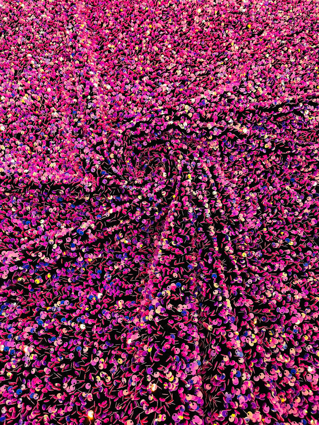 Sequin Velvet Stretch 5mm fabric 58"Wide-Prom-Nightgown fabric- Sold by the yard.