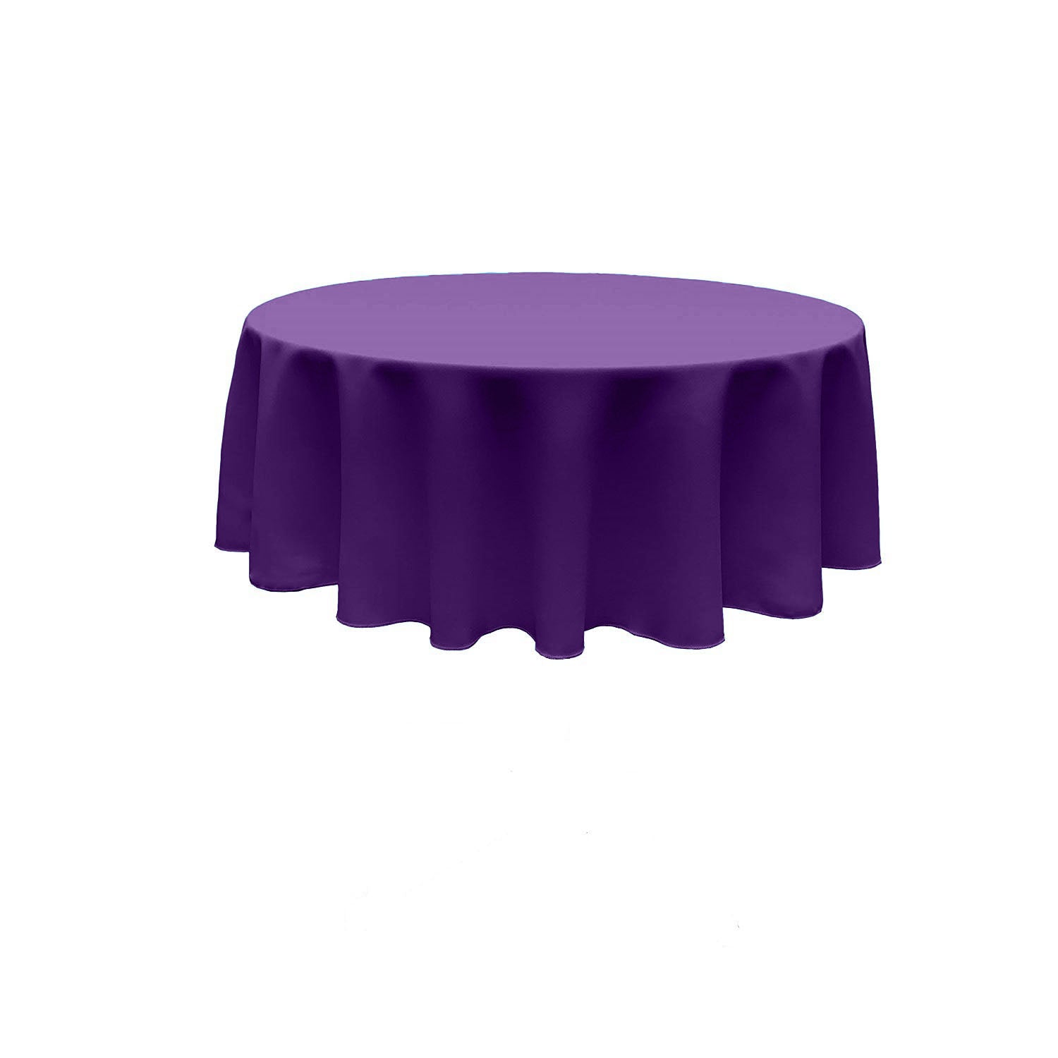 72" Round Seamless Tablecloth Polyester Poplin / Party Supply / Choose Size Below