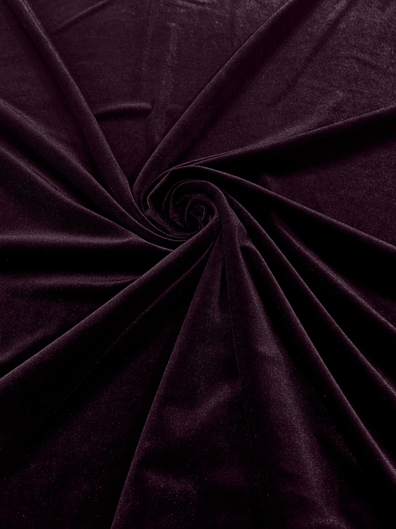Raisin Stretch Velvet Polyester Spandex 60" Wide | Plush Velvet For Christmas, Apparel, Cosplay, Curtains, Decoration, Costume