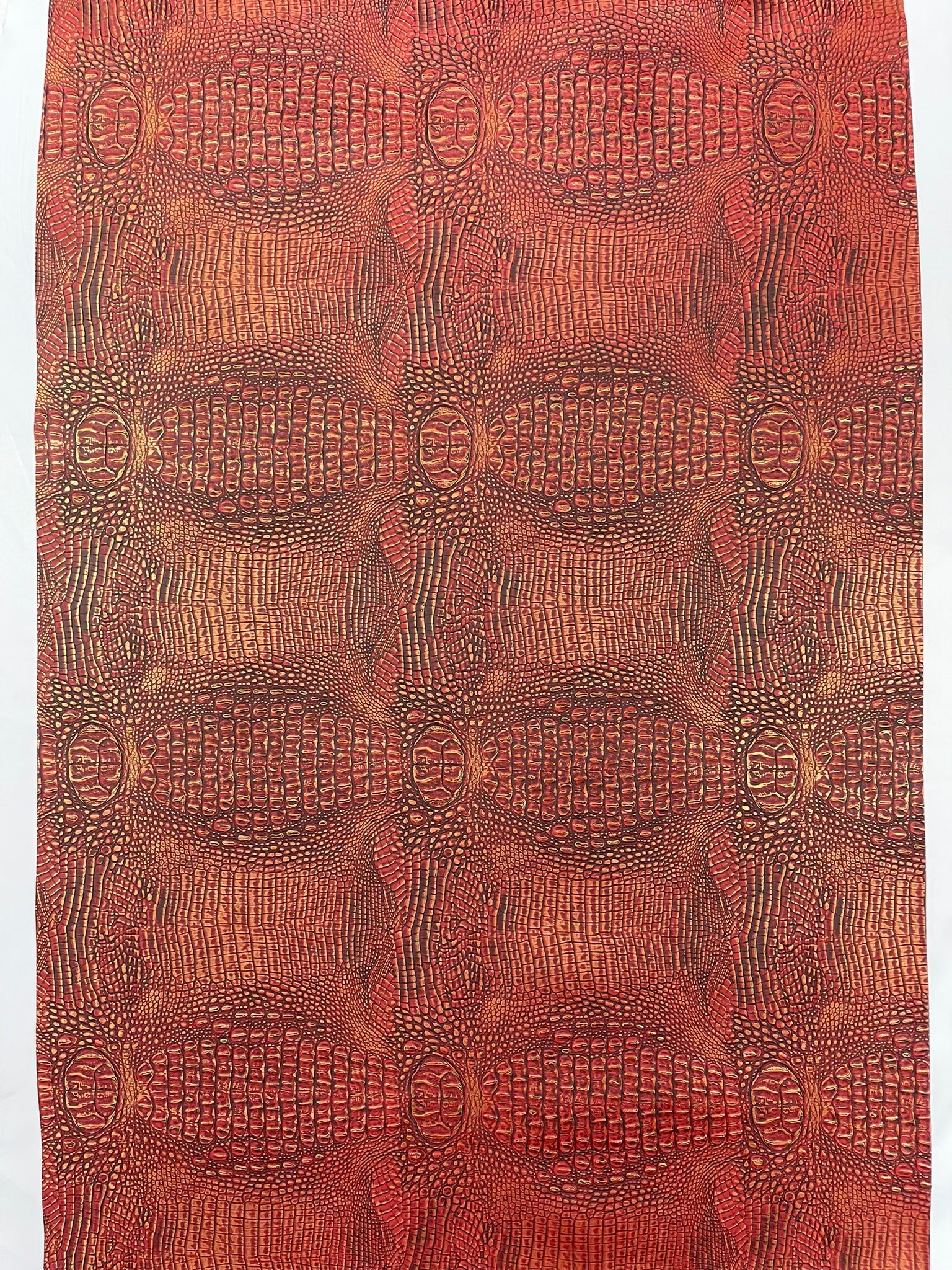 Metallic Gator Vinyl Fabric 54" Wide / Upholstery Crafting Accessories Applications Faux Leather PVC.