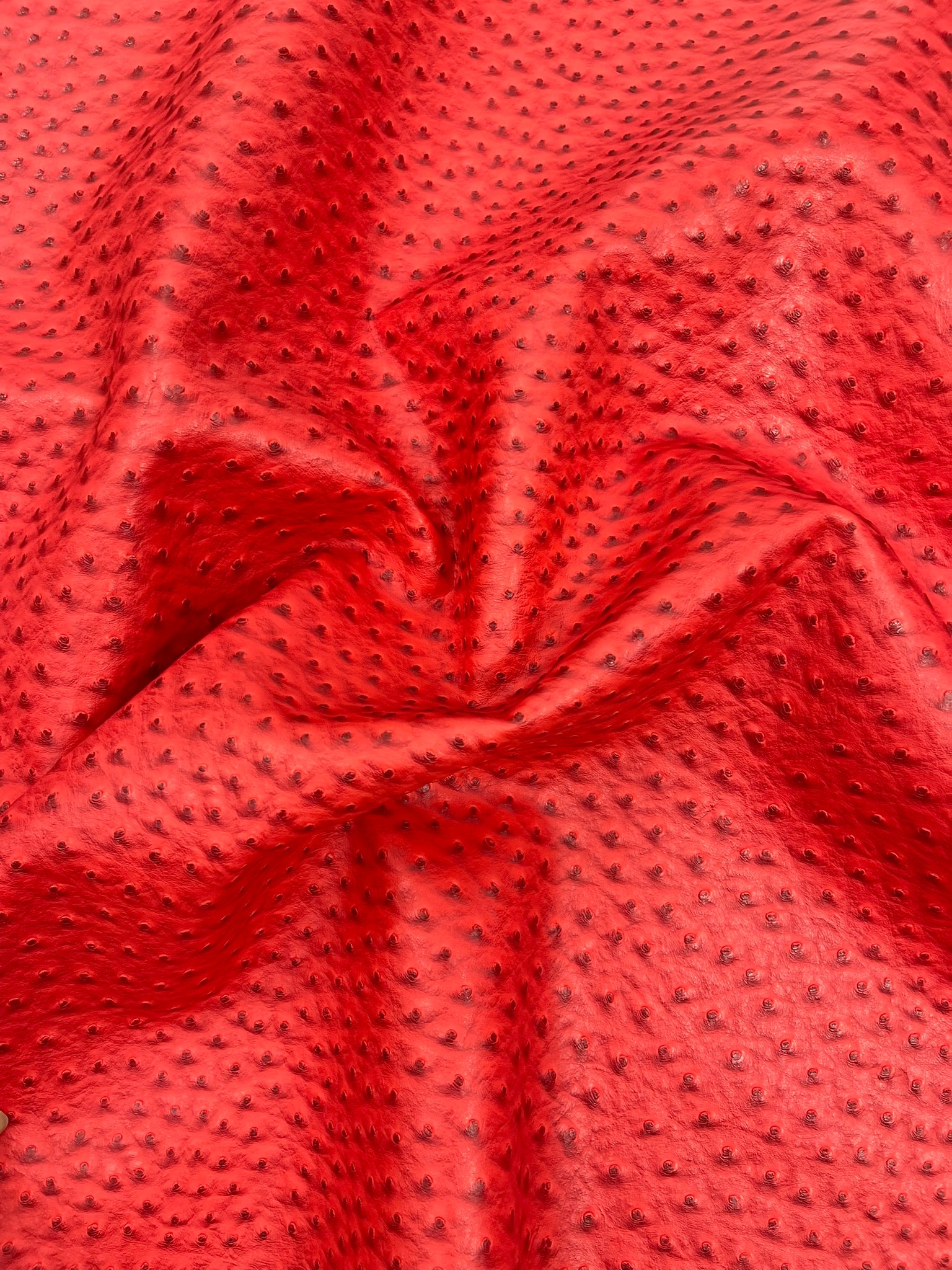 Classic Ostrich Upholstery Vinyl Fabric / Faux Leather Accessories Crafting Apparel Upholstery Vinyl Fabric 54" Wide.