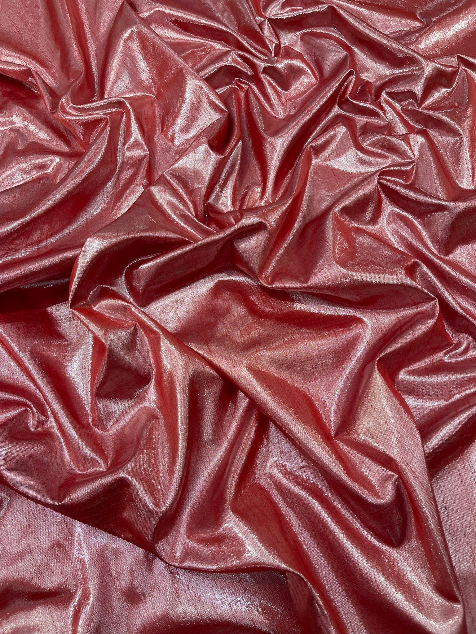 Metallic Polyester Dupioni Faux Silk Fabric | 55" Wide Wedding, Home Decor.