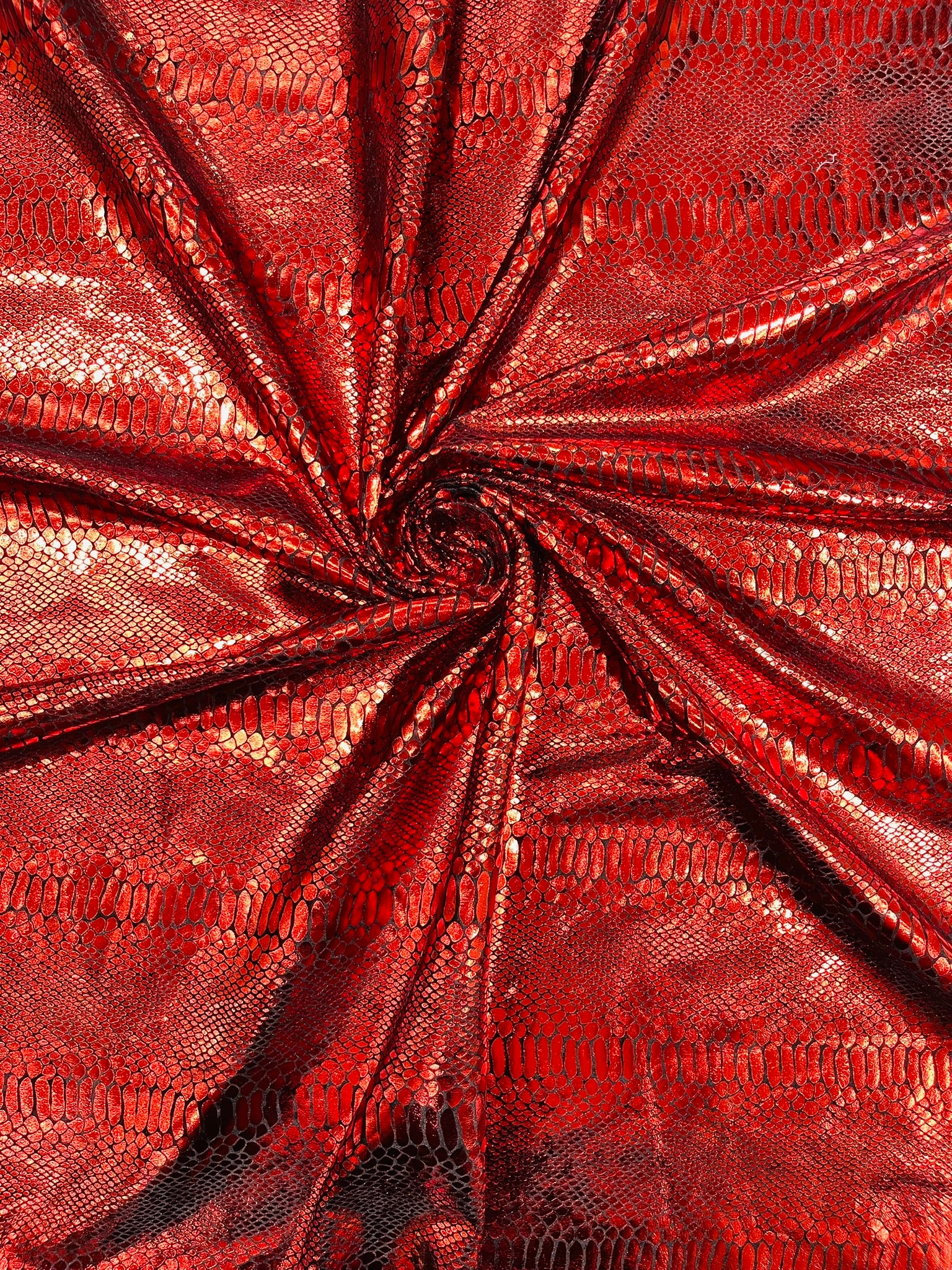 Illusion Foil Mamba Snake Design Stretch Velvet Fabric 58" Wide| Costume.