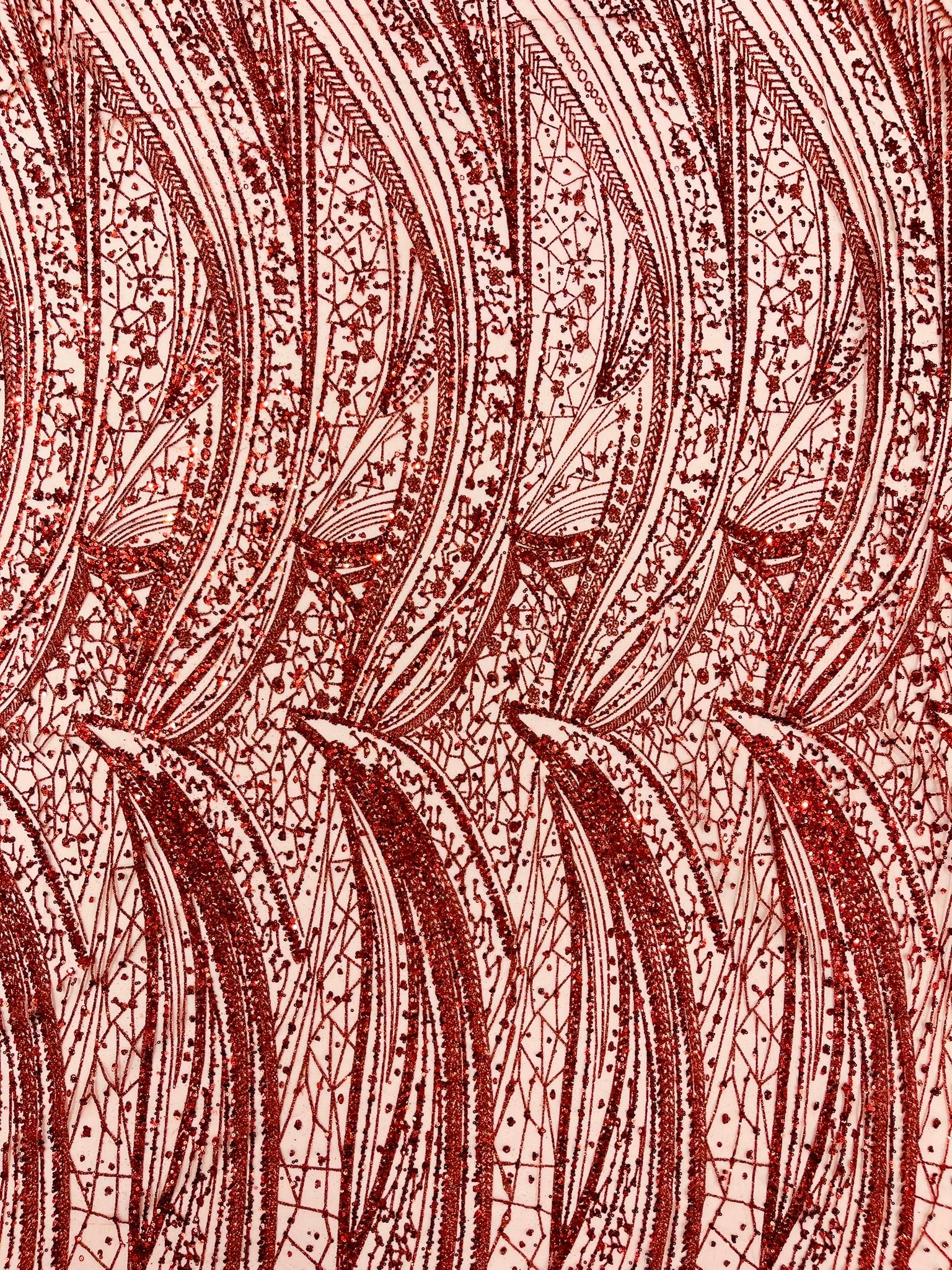 Geometric Fashion Glitter Design On A Mesh Lace Fabric| 58" Wide| Prom Dresses.