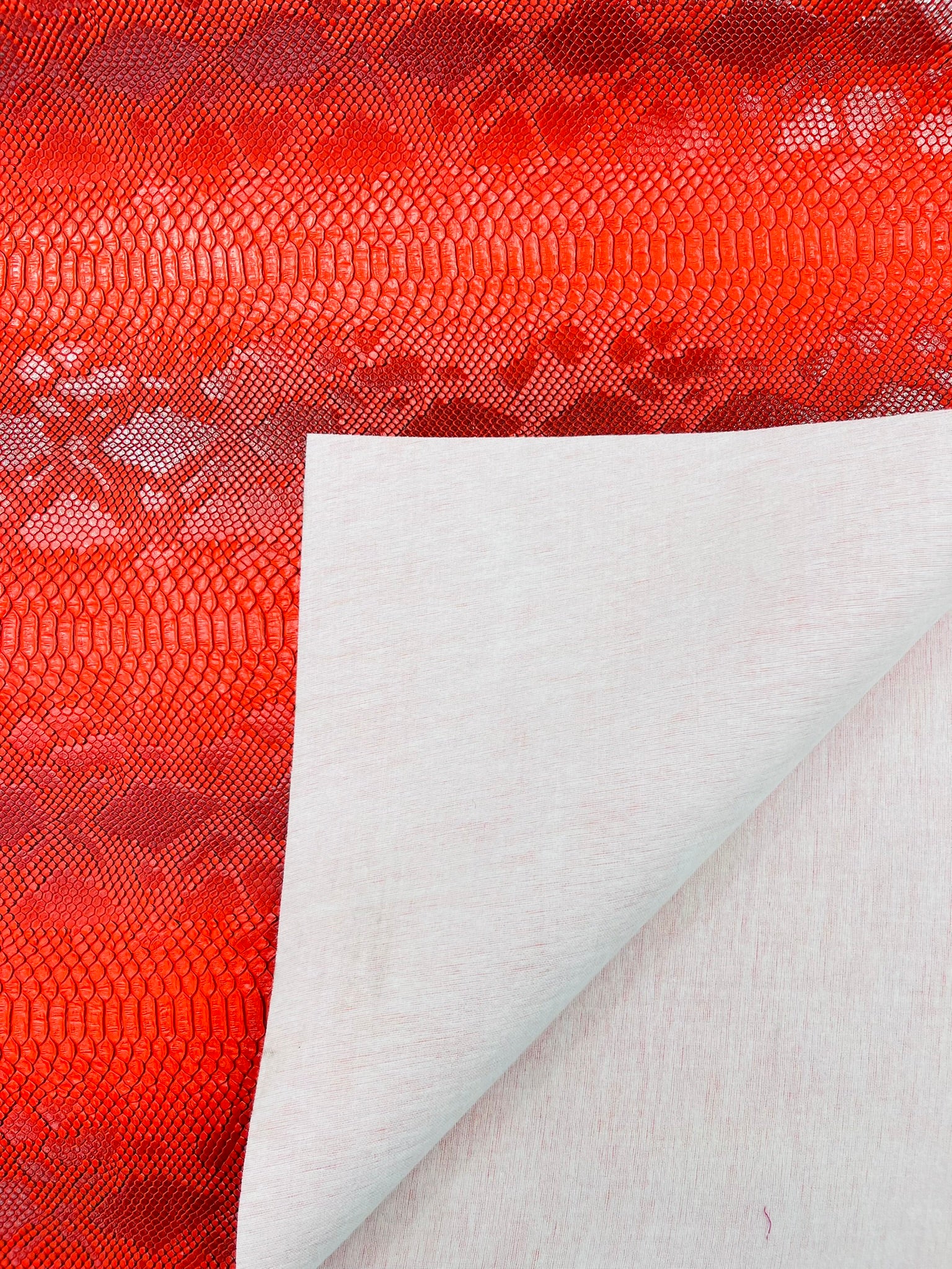 Viper Snake Skin Texture Faux Leather Fabric| 54" Wide| Upholstery| Bags.