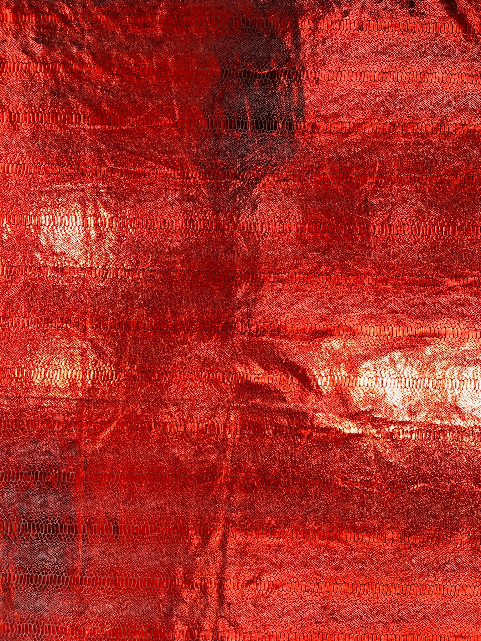 Illusion Foil Mamba Snake Design Stretch Velvet Fabric 58" Wide| Costume.