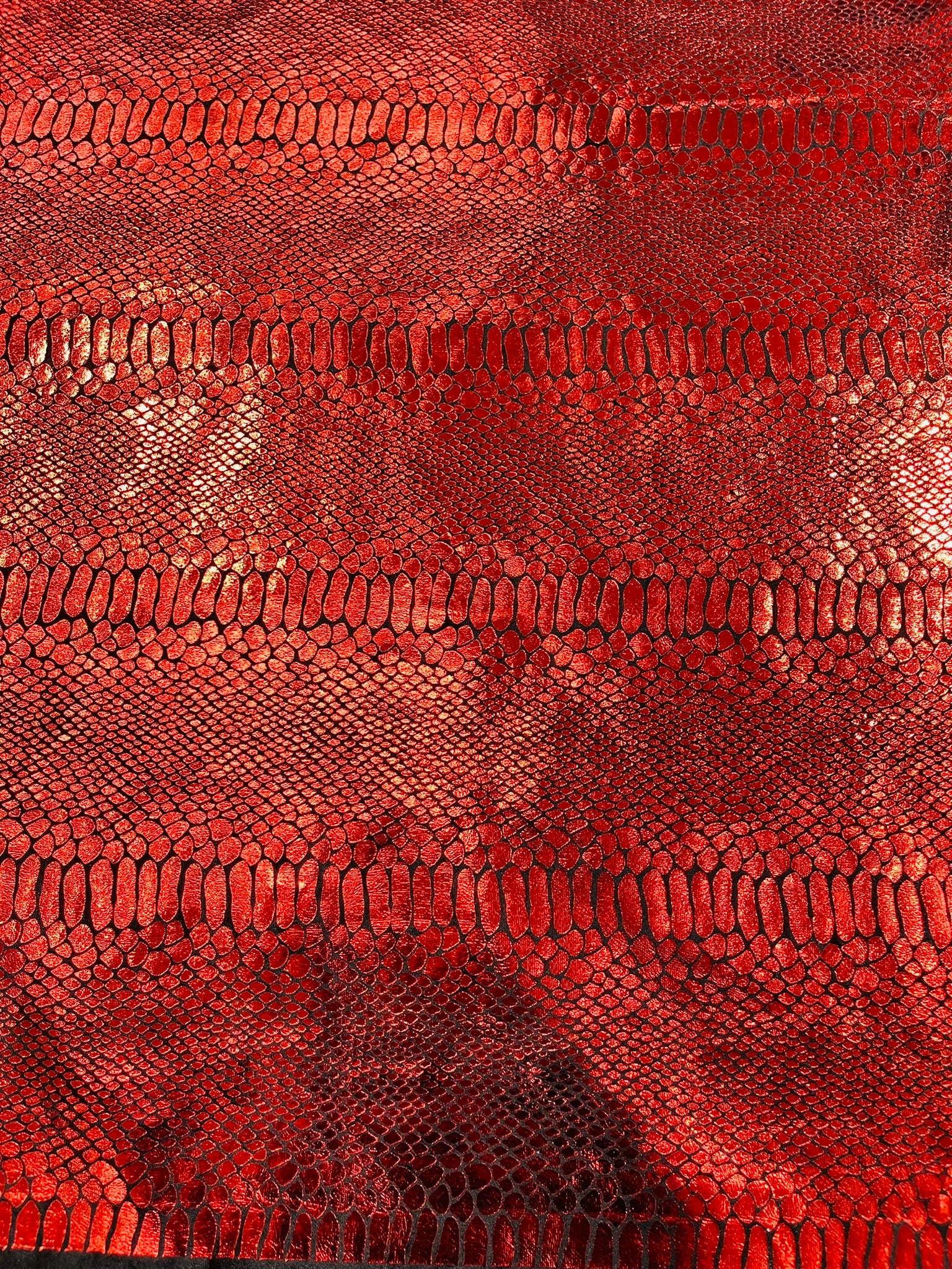 Illusion Foil Mamba Snake Design Stretch Velvet Fabric 58" Wide| Costume.