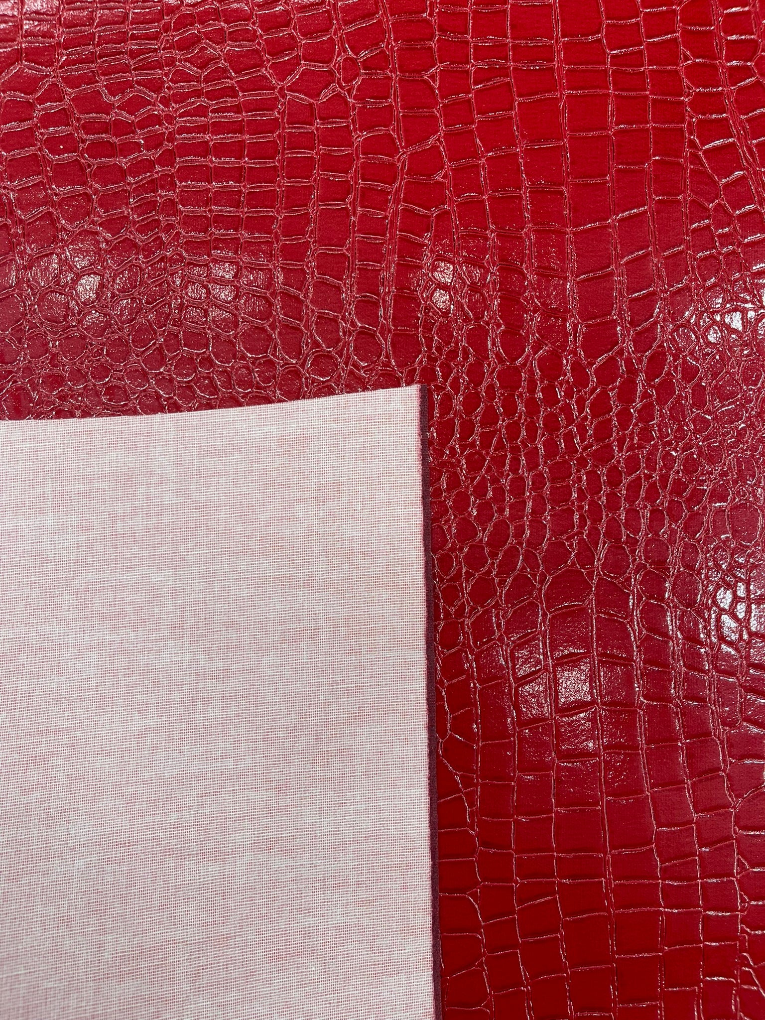 Shiny Alligator 3D Embossed Vinyl Fabric, 54" Wide Upholstery Crafting Accessories Applications