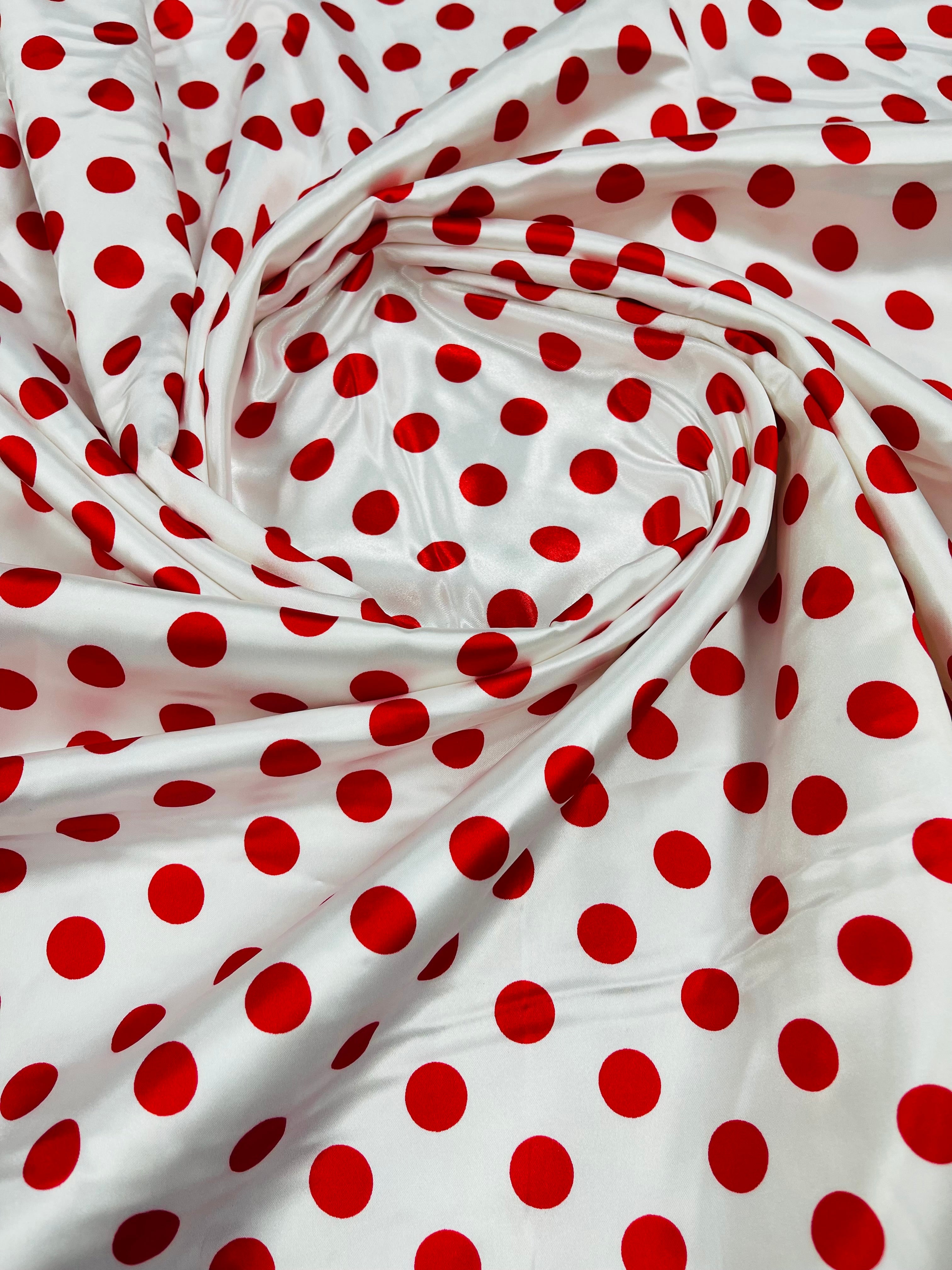 POLKA DOT SATIN (by the yard)