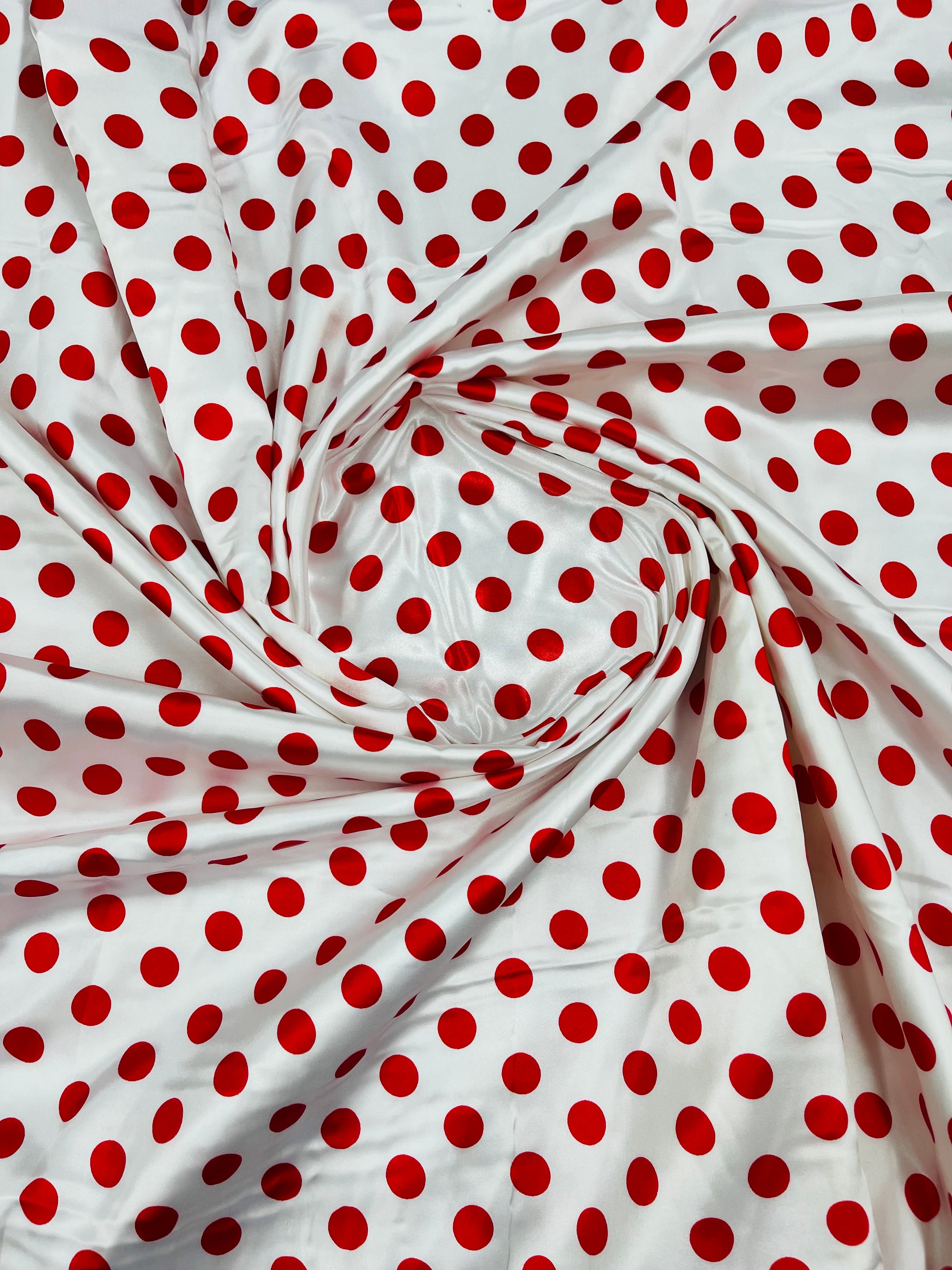 POLKA DOT SATIN (by the yard)