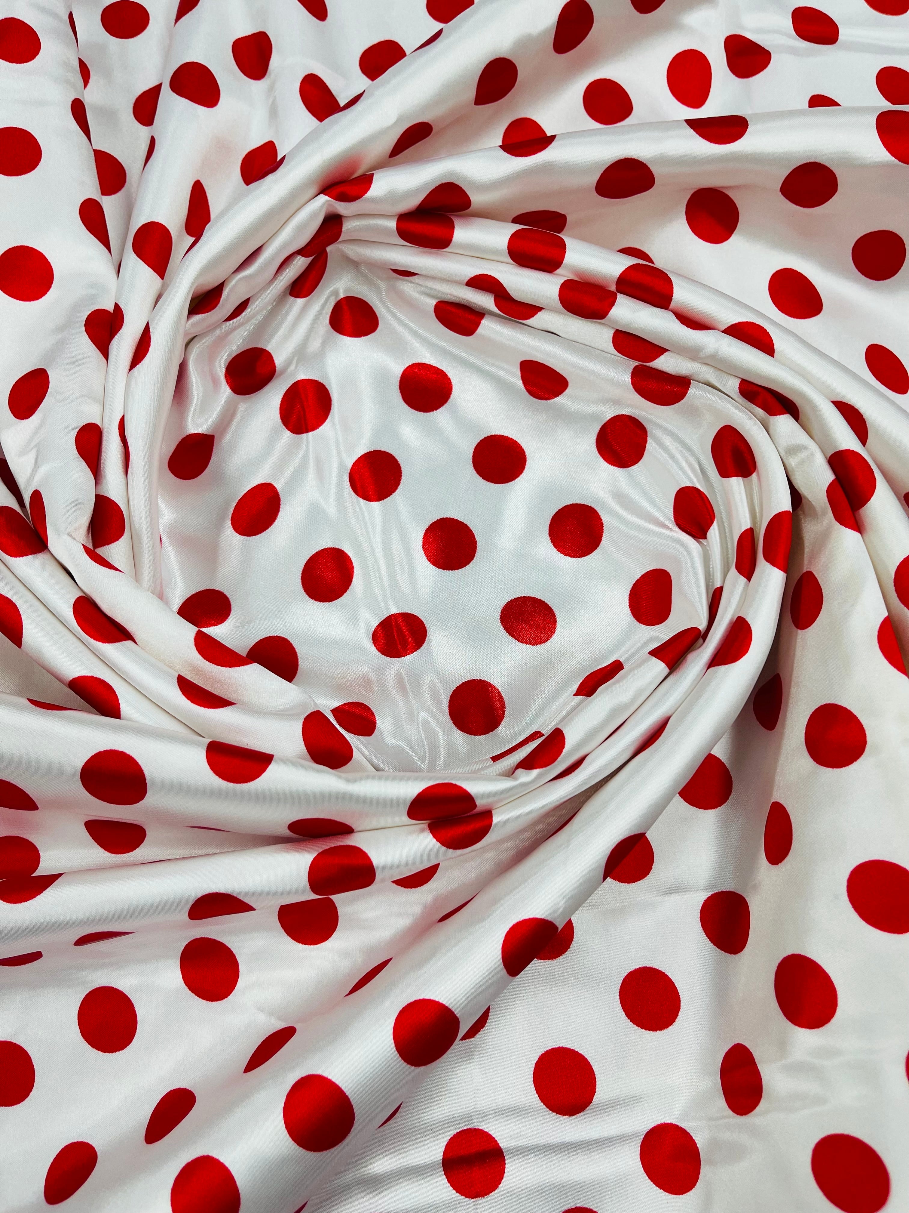 POLKA DOT SATIN (by the yard)