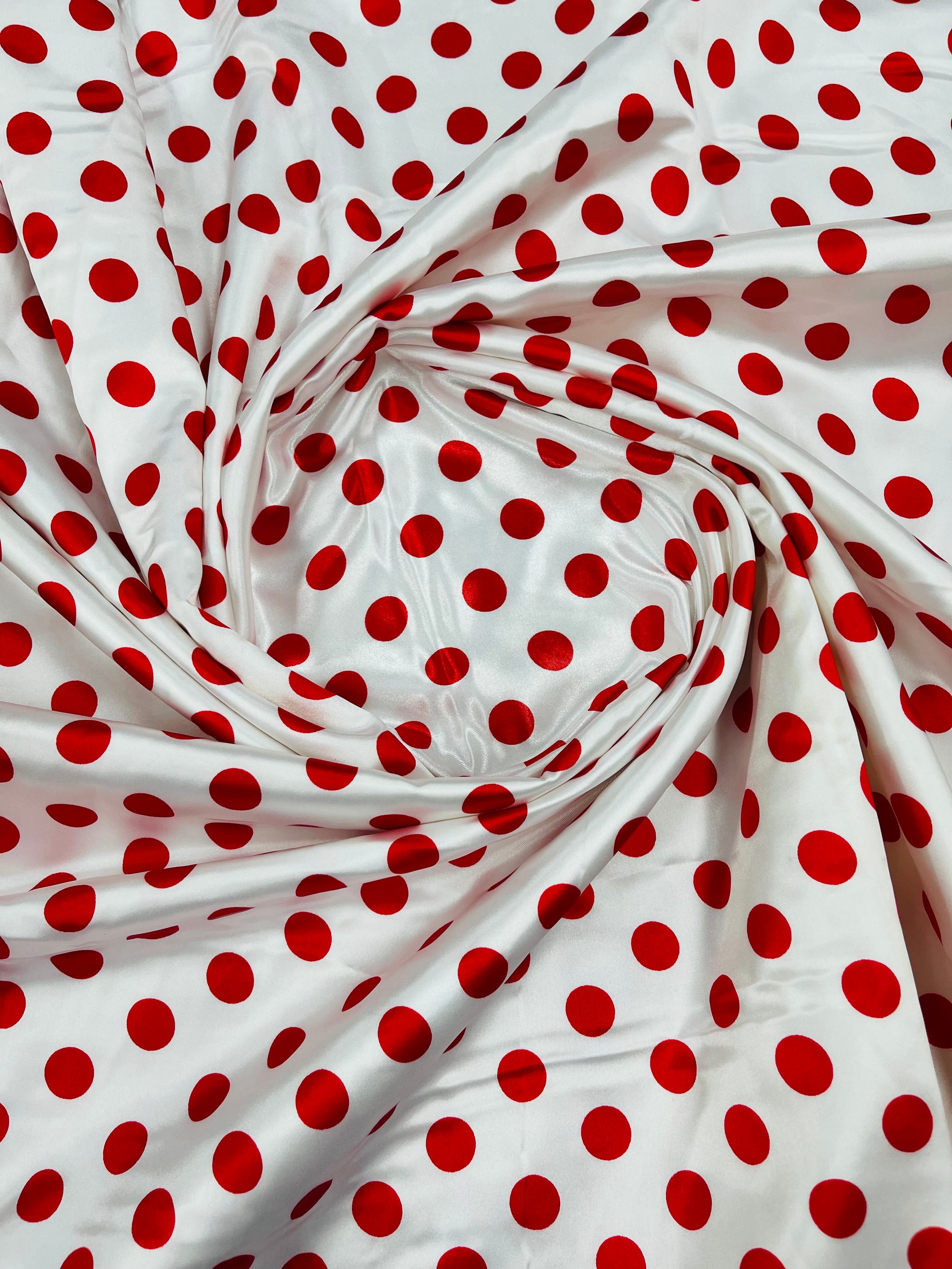 POLKA DOT SATIN (by the yard)