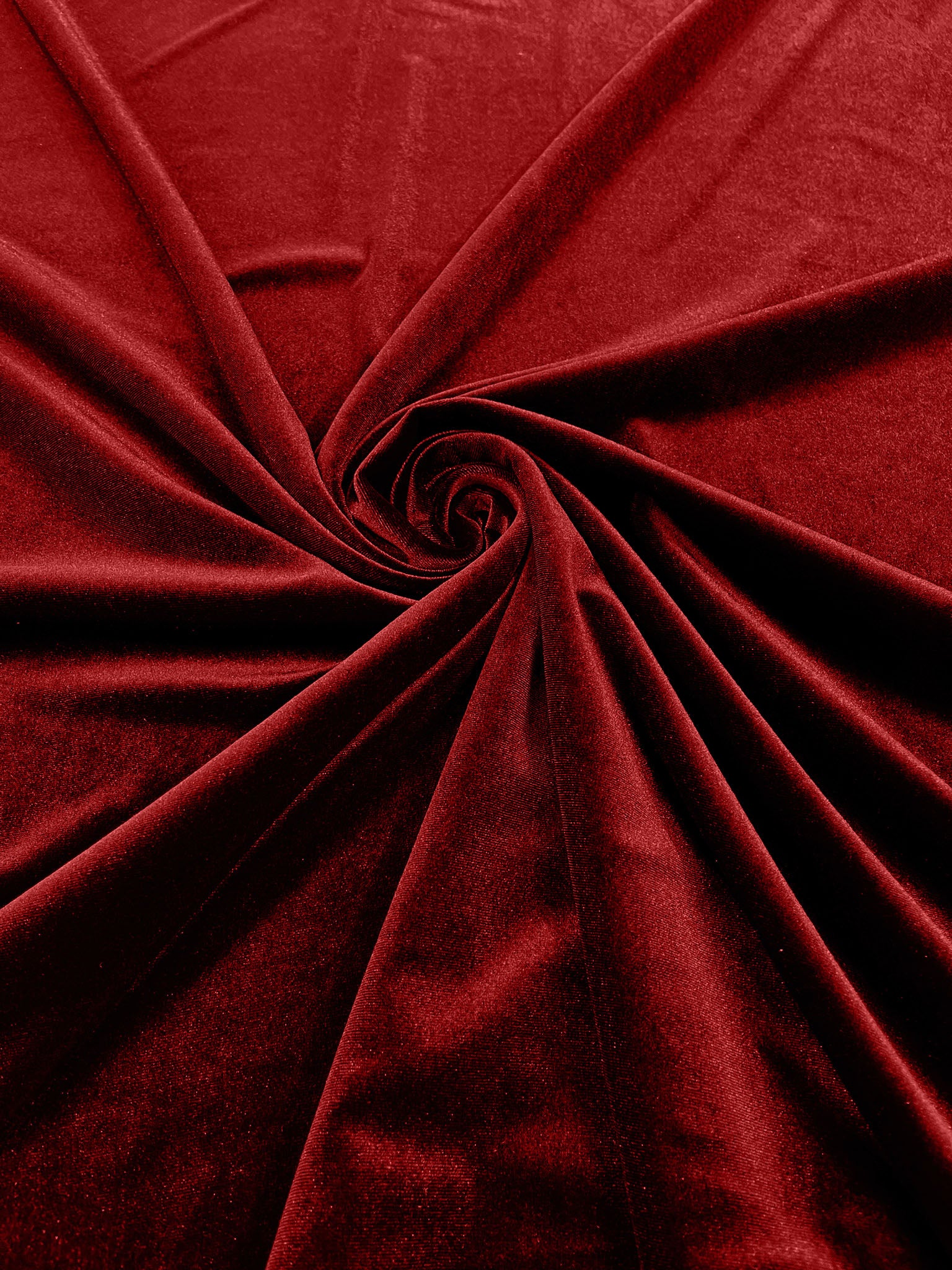 Red Stretch Velvet Polyester Spandex 60" Wide | Plush Velvet For Christmas, Apparel, Cosplay, Curtains, Decoration, Costume