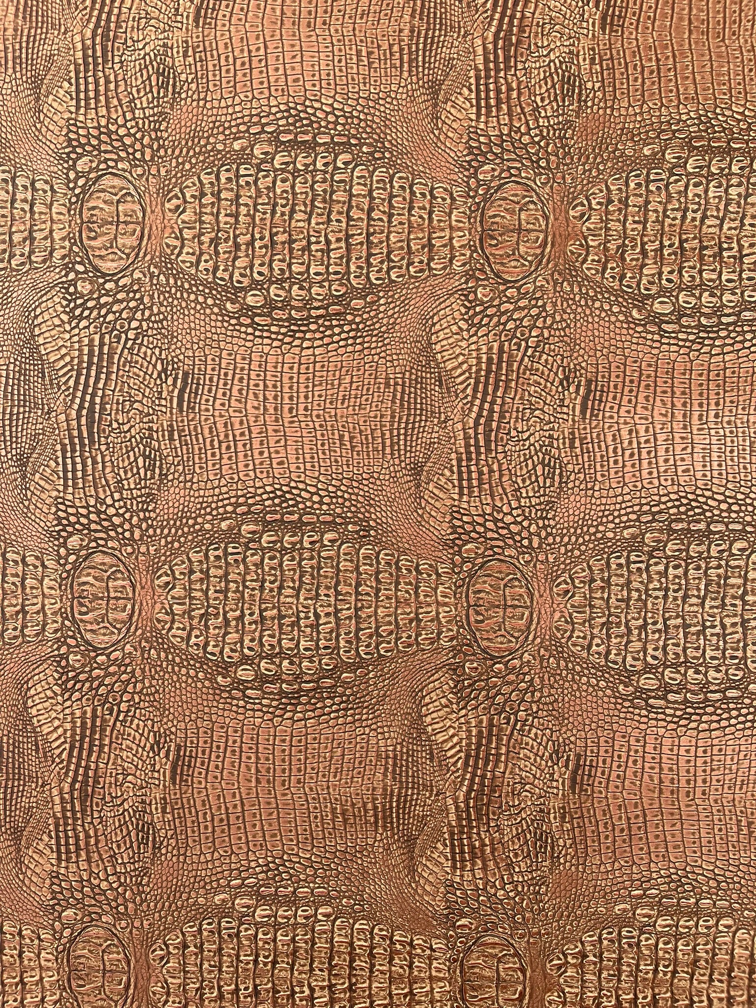 Metallic Gator Vinyl Fabric 54" Wide / Upholstery Crafting Accessories Applications Faux Leather PVC.