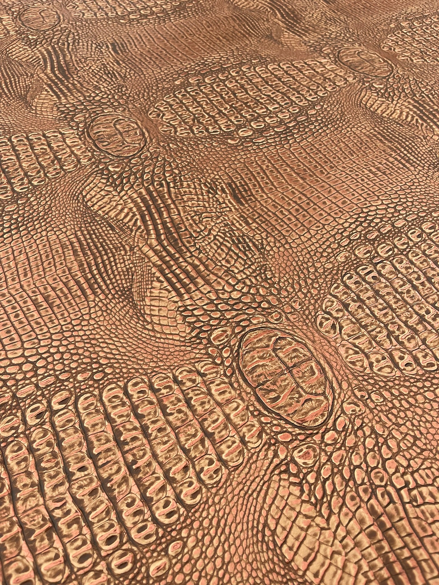Metallic Gator Vinyl Fabric 54" Wide / Upholstery Crafting Accessories Applications Faux Leather PVC.