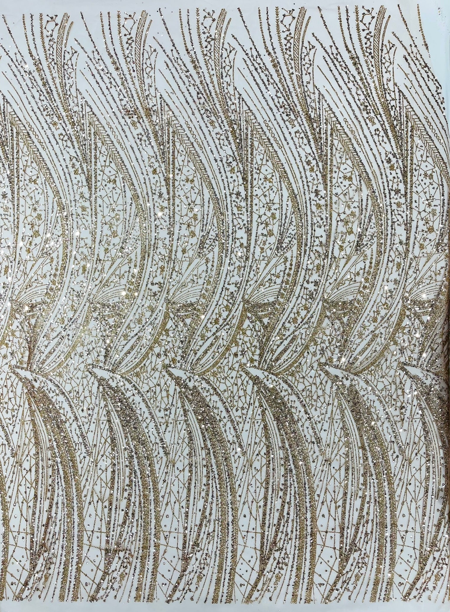 Geometric Fashion Glitter Design On A Mesh Lace Fabric| 58" Wide| Prom Dresses.